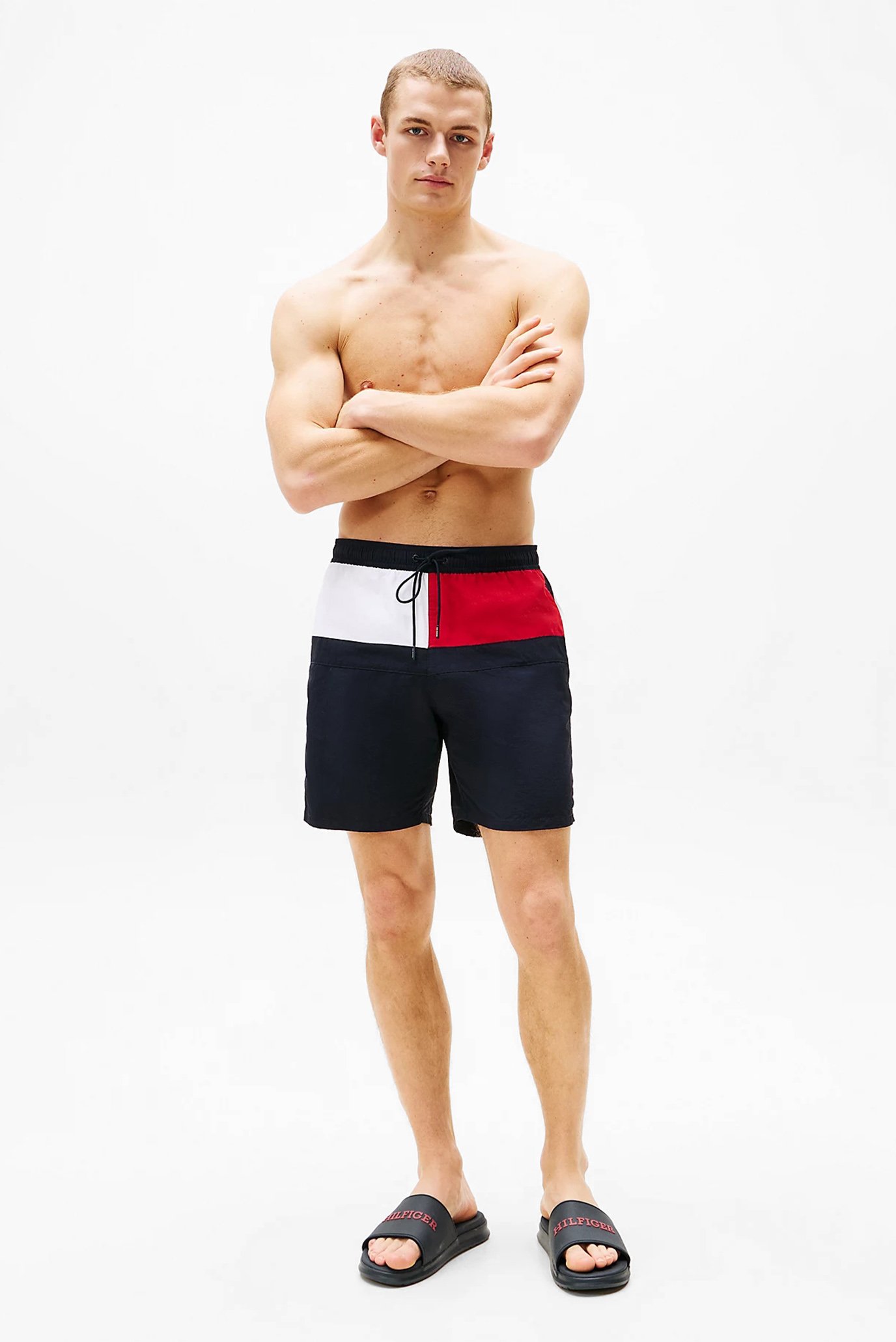 Мужские темно-синие слайдерыTommy Hilfiger Мужские темно-синие слайдеры 2