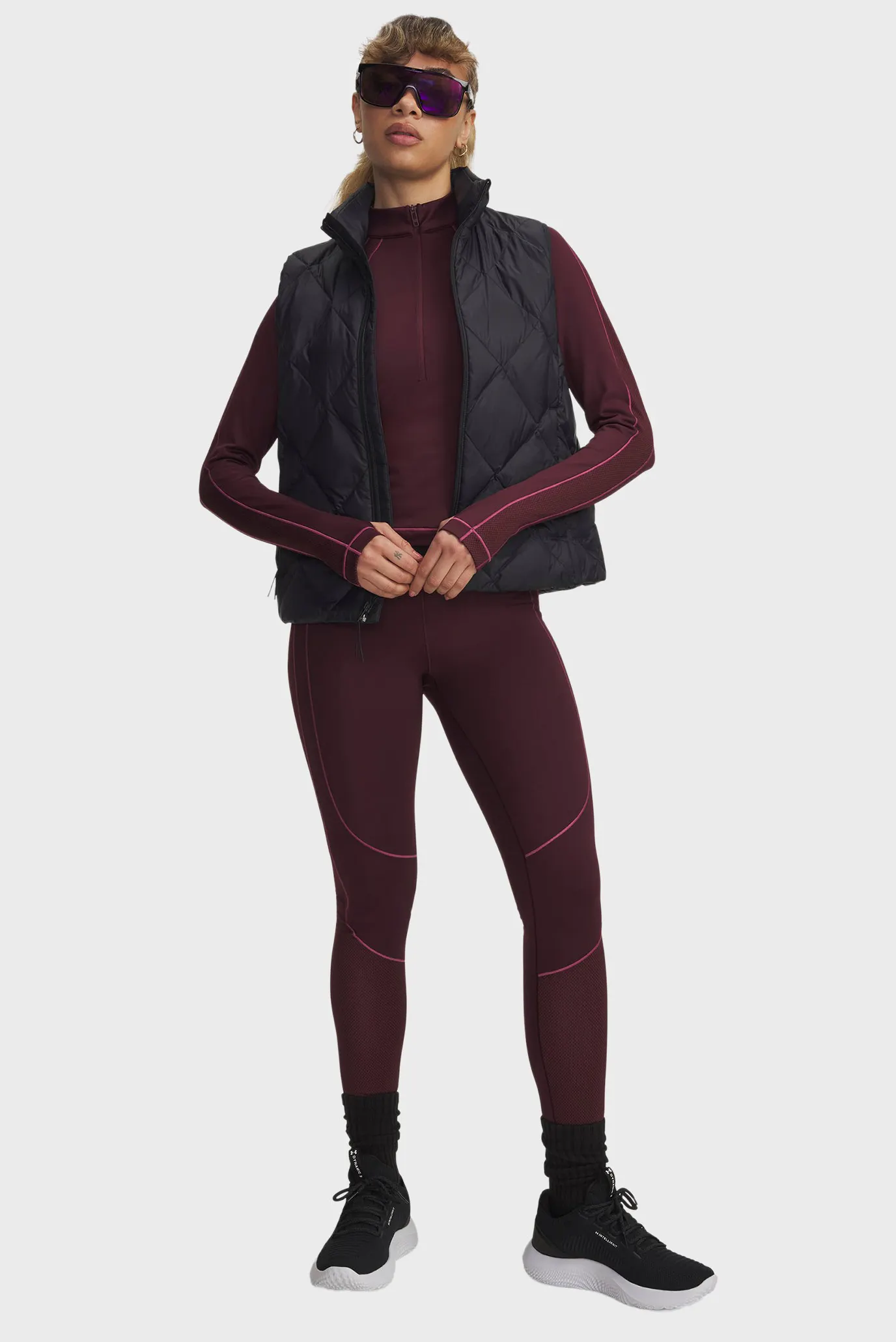 Лонгслив UA ColdGear Textured 1 2 Zip 2