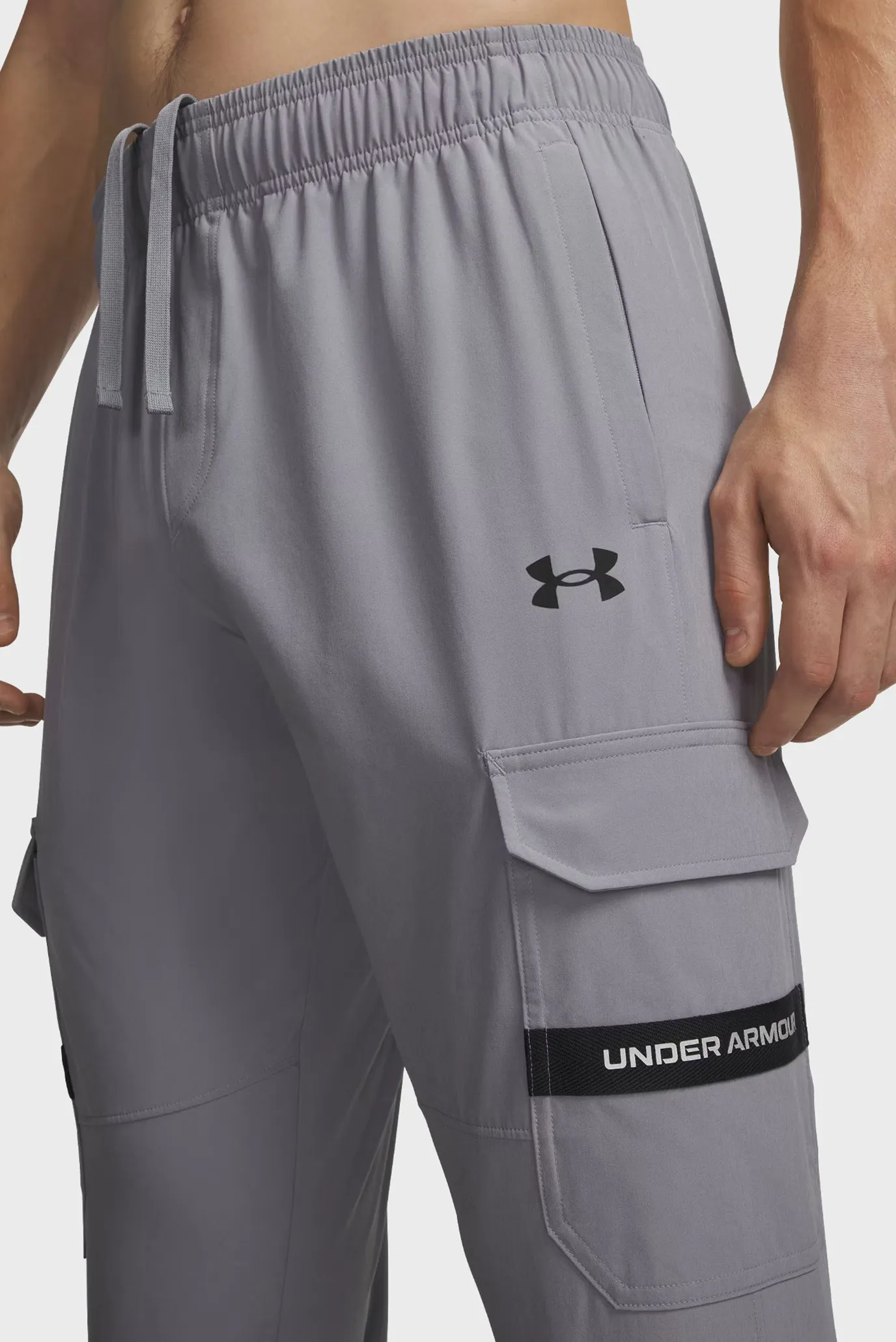 Штаны спортивные UA Tech Utility Woven Pant-GRY 4