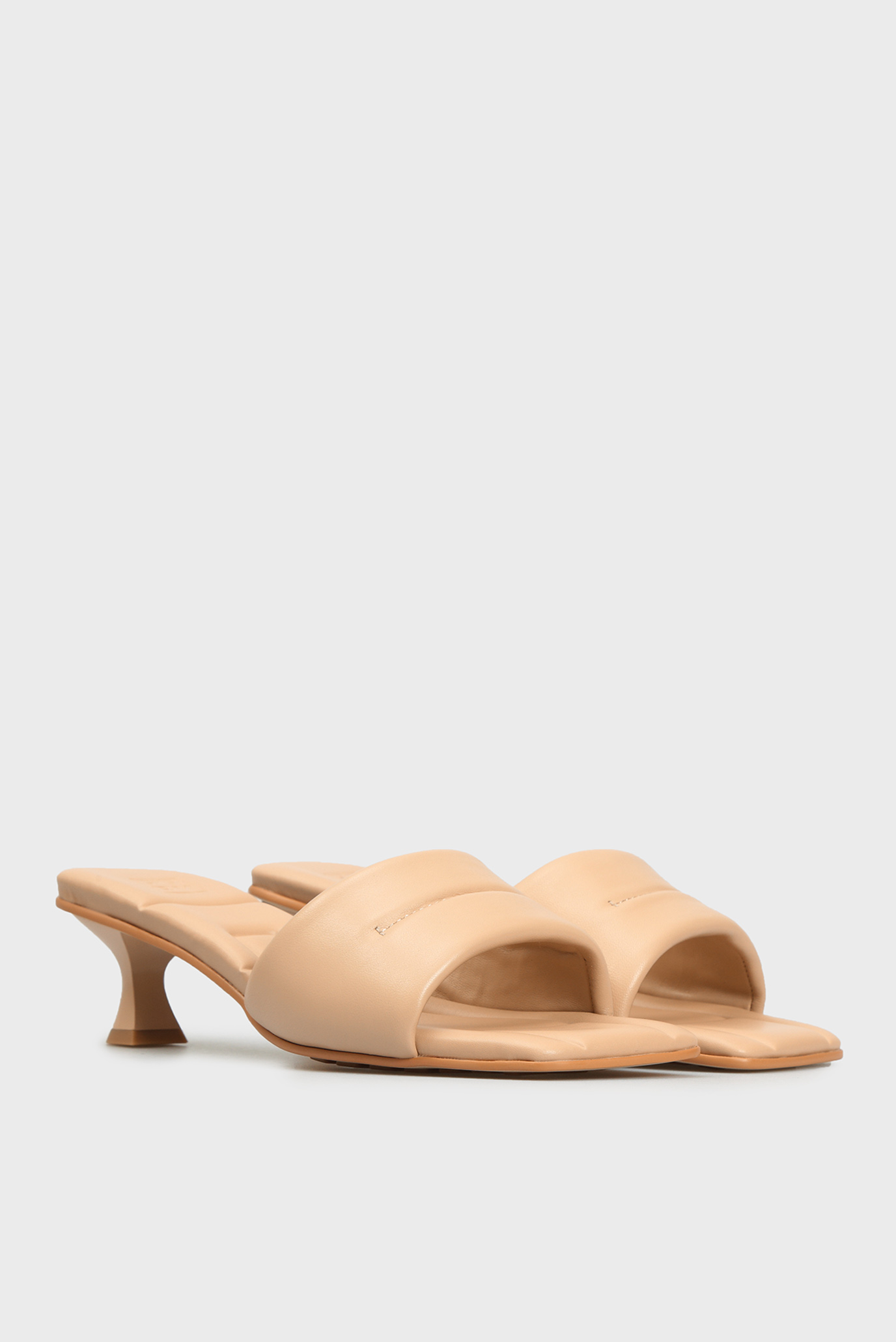 Женские бежевые кожаные мюли Florentia 7