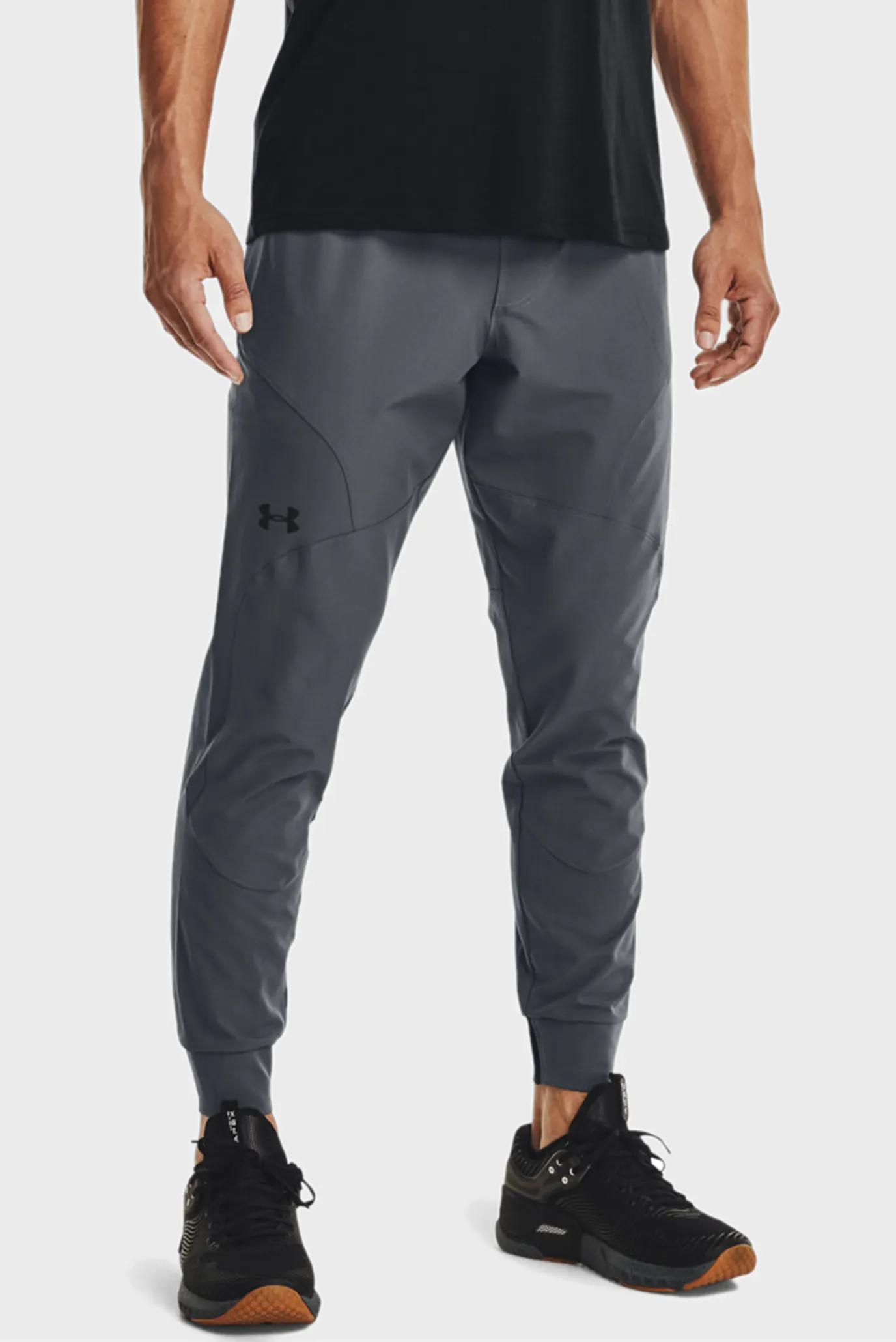 Мужские серые спортивные брюки UA UNSTOPPABLE JOGGERS 10