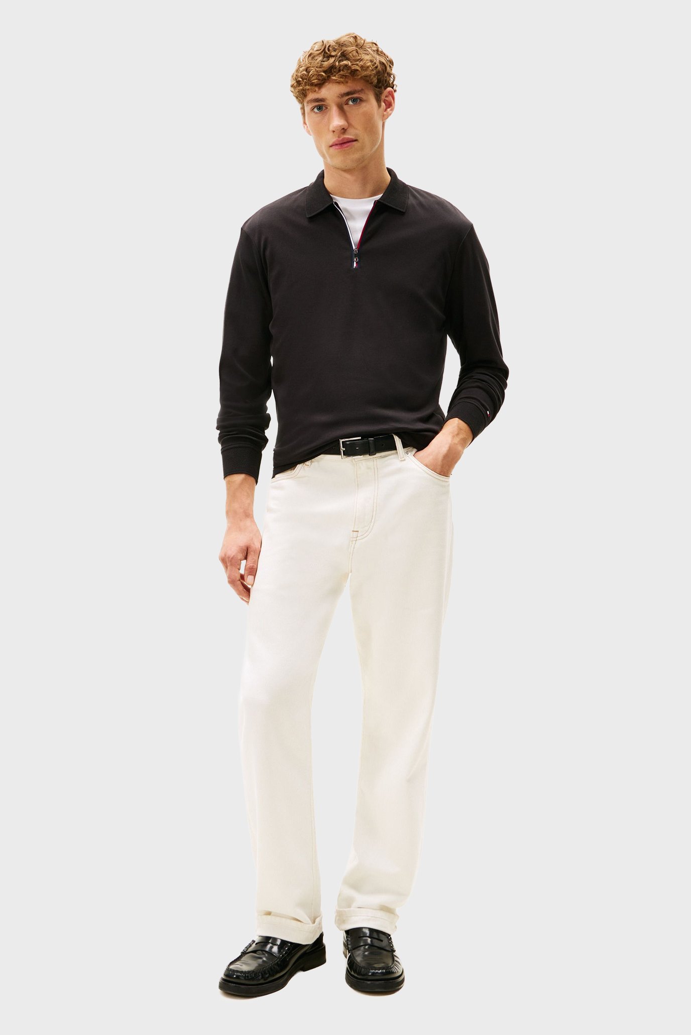 Поло с длинным рукавом LS ZIP INTERLOCK REG POLO 2