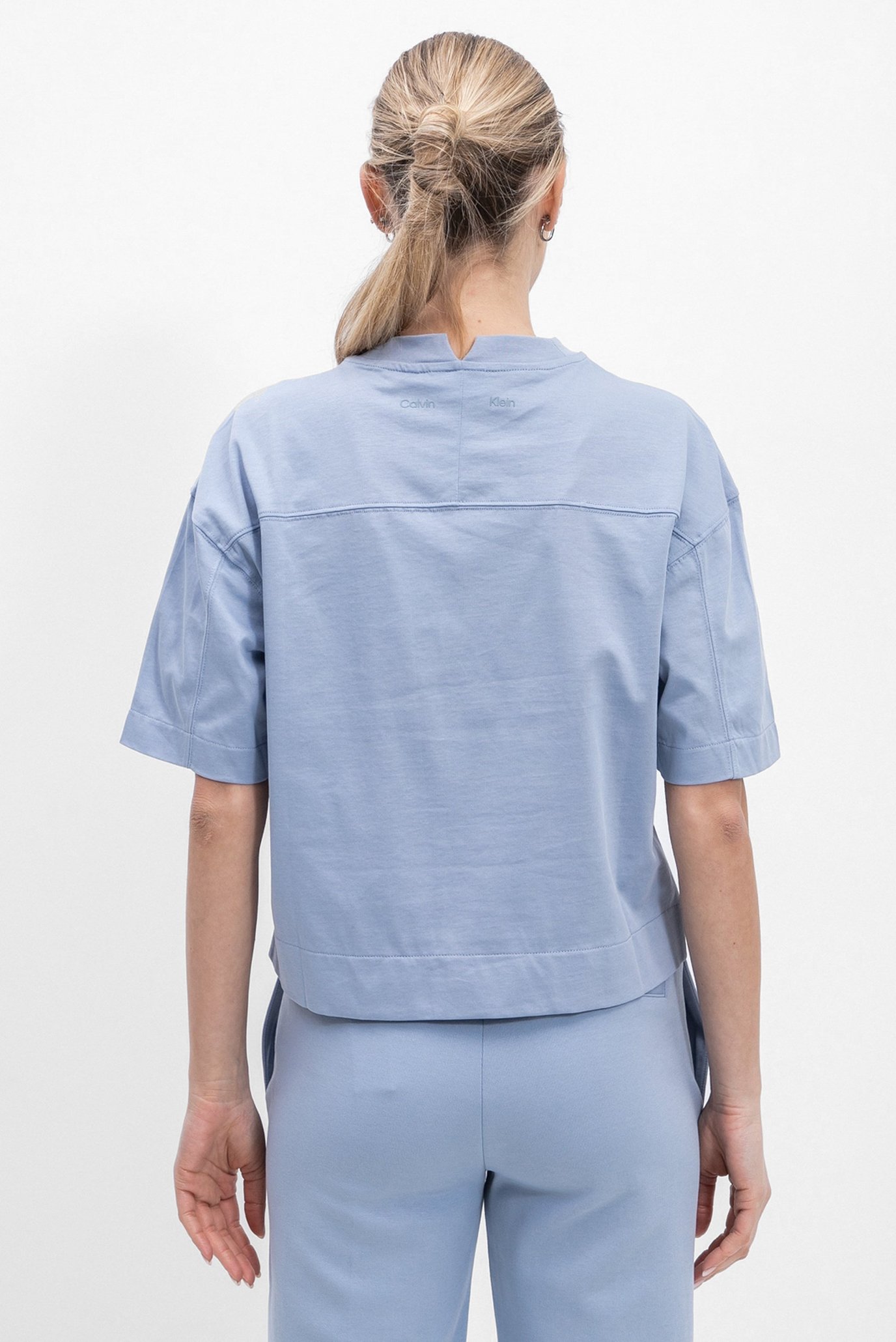 Женская голубая футболка MINIMAL LOGO 3