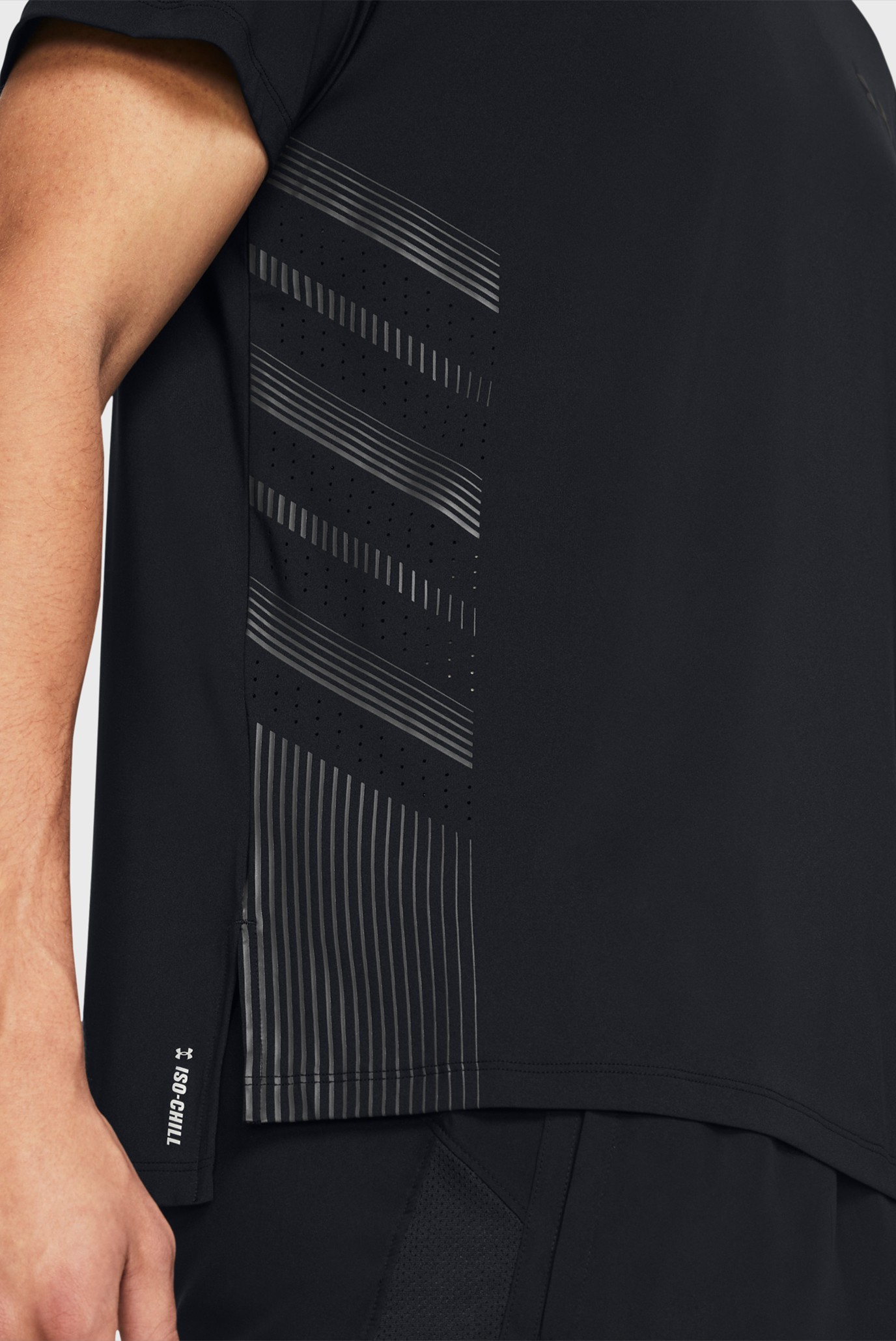 Мужская черная футболка UA LAUNCH ELITE GRAPHIC SS 3