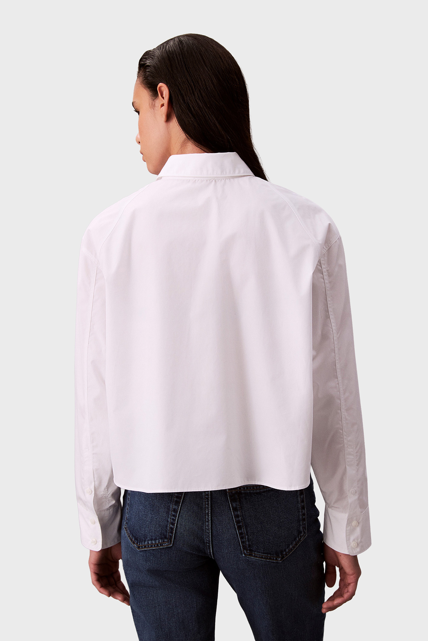 Рубашка/SOLID BOXY CROPPED SHIRT 3