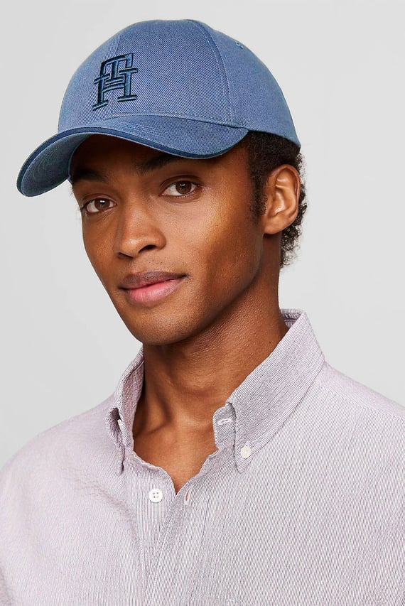 Мужская синяя кепка TH IMD COTTON 6 PANEL CAP