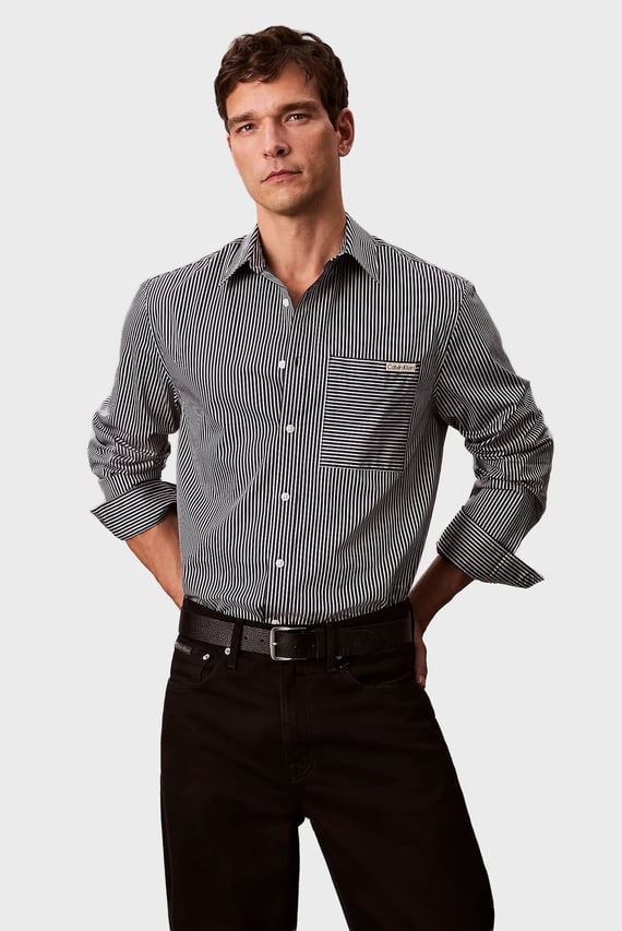 Рубашка LS YD COTTON SATIN RELAXED SHIRT