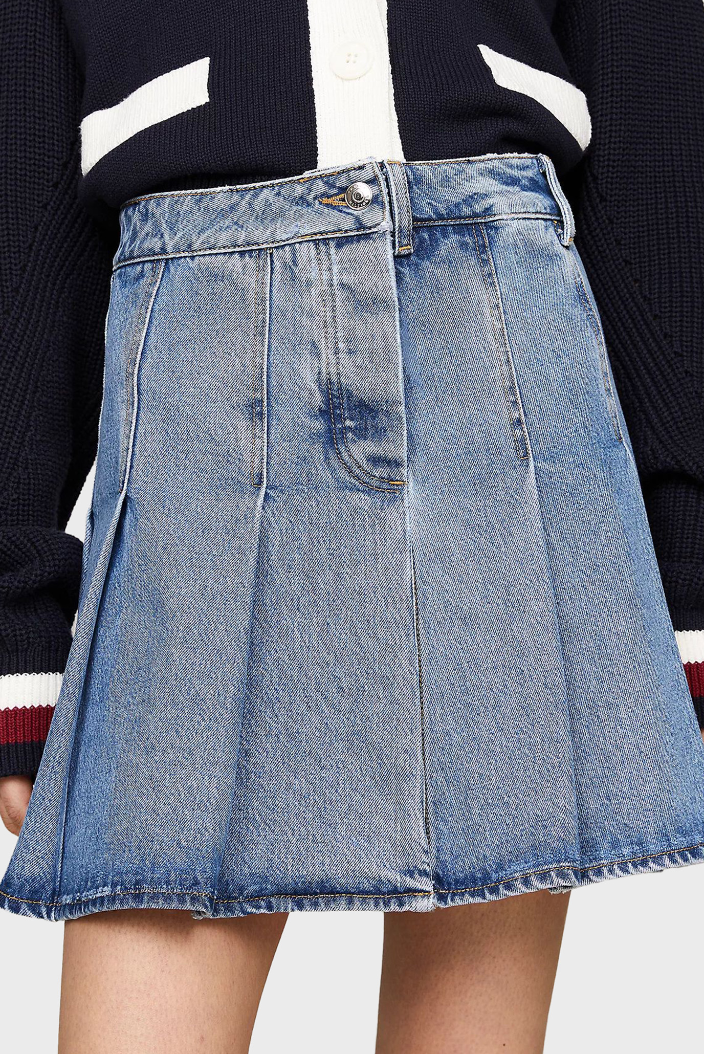 Юбка THC SARTORIAL DENIM MINI SKIRT 2