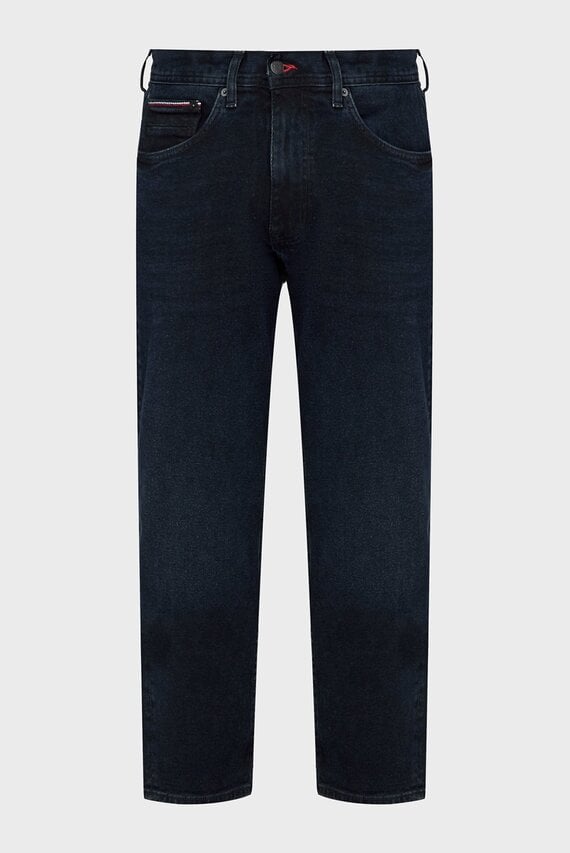Мужские темно-синие джинсы TAPERED MOORE STR ESCO BLUEBLK