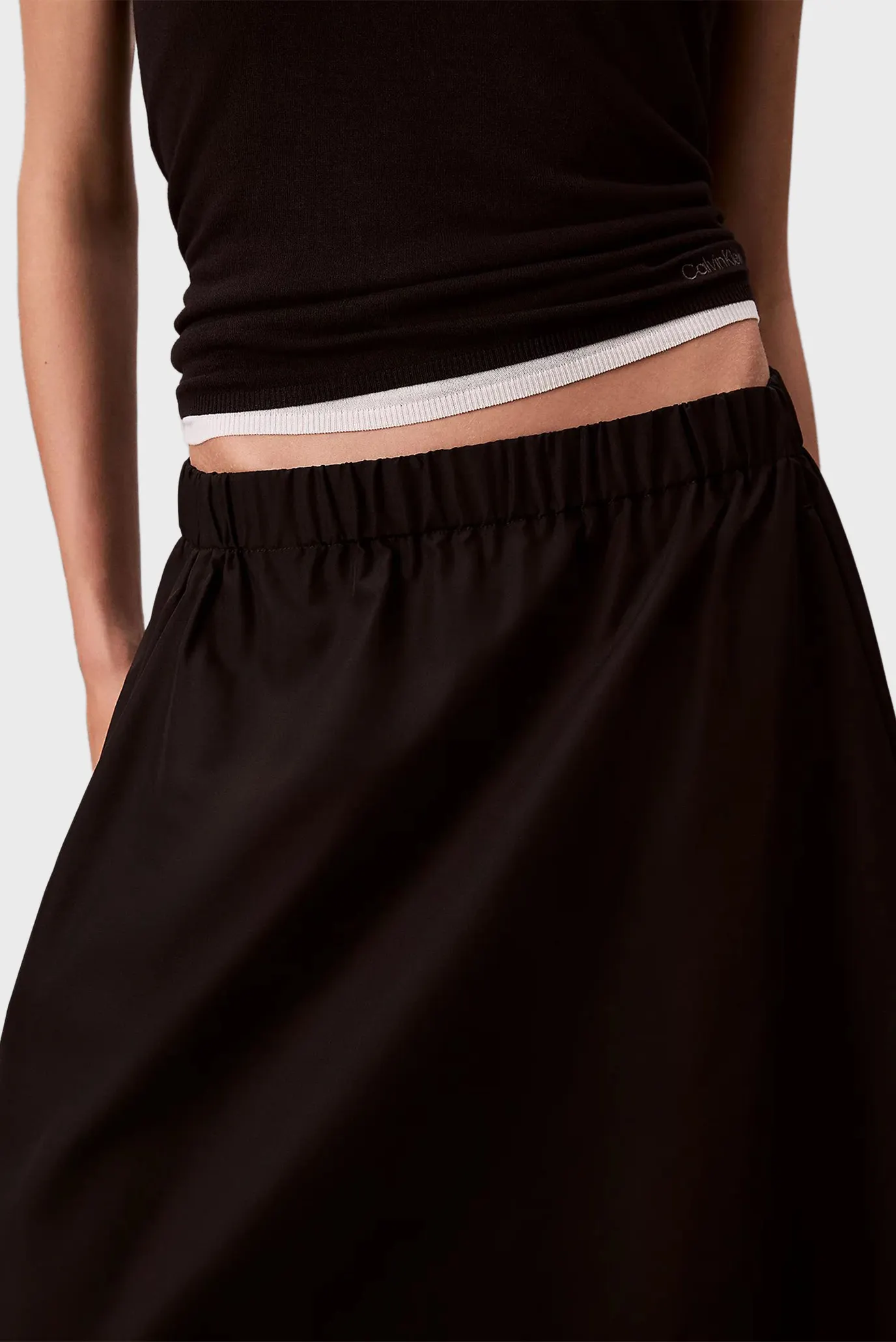 Юбка NYLON PULL ON MIDI SKIRT 4