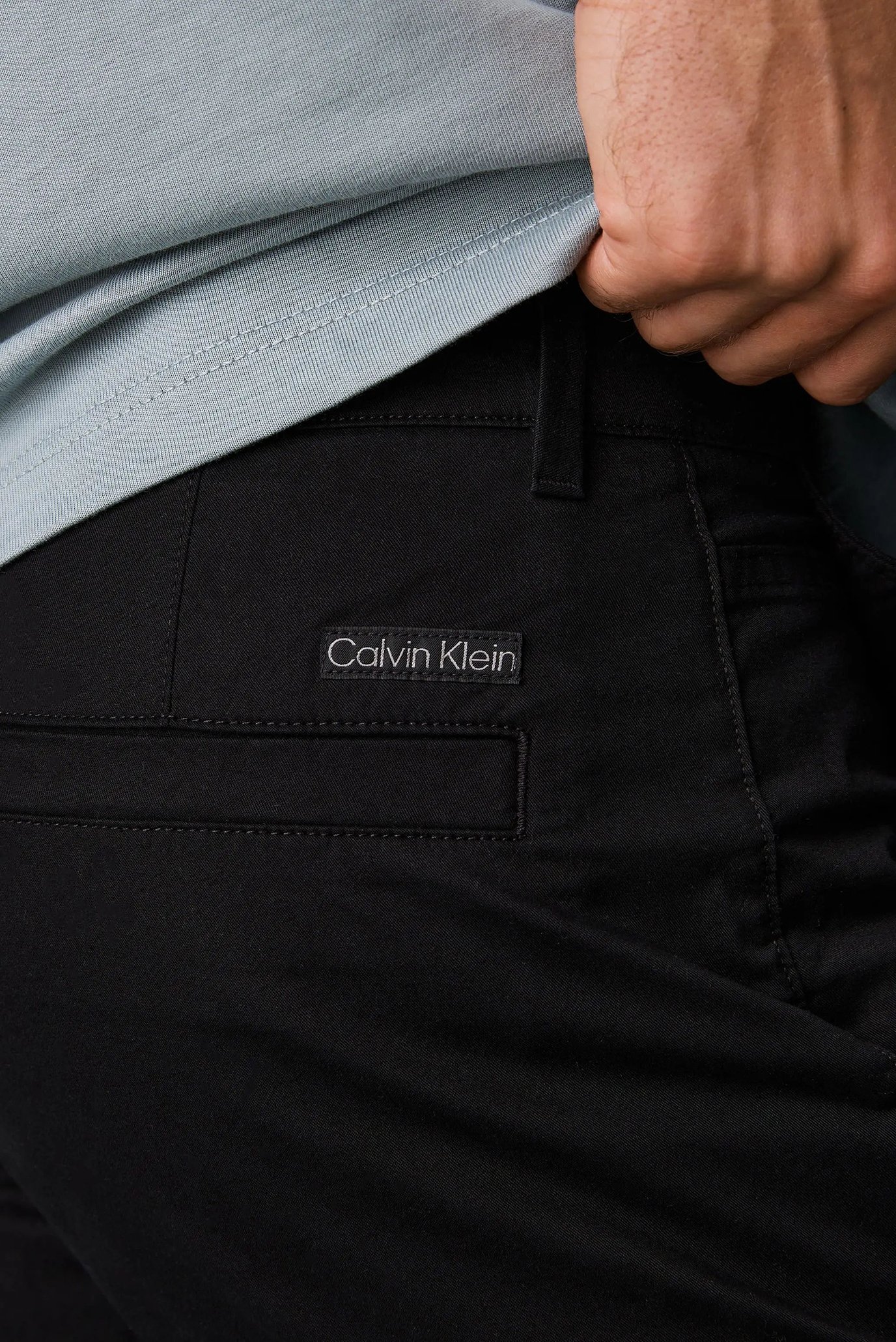 Мужские черные чиносы TAPERED CHINOCalvin Klein Jeans Мужские черные чиносы TAPERED CHINO 4