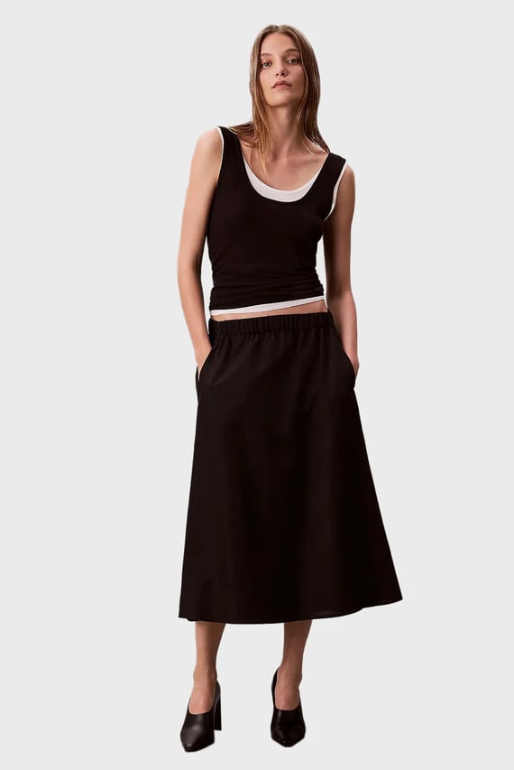 Юбка NYLON PULL ON MIDI SKIRT Calvin Klein Jeans