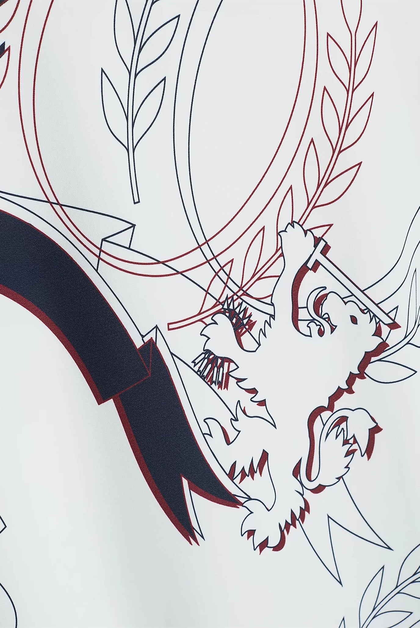 Женское белое платье с узором THC SLICED CREST SLIP DRESS 8