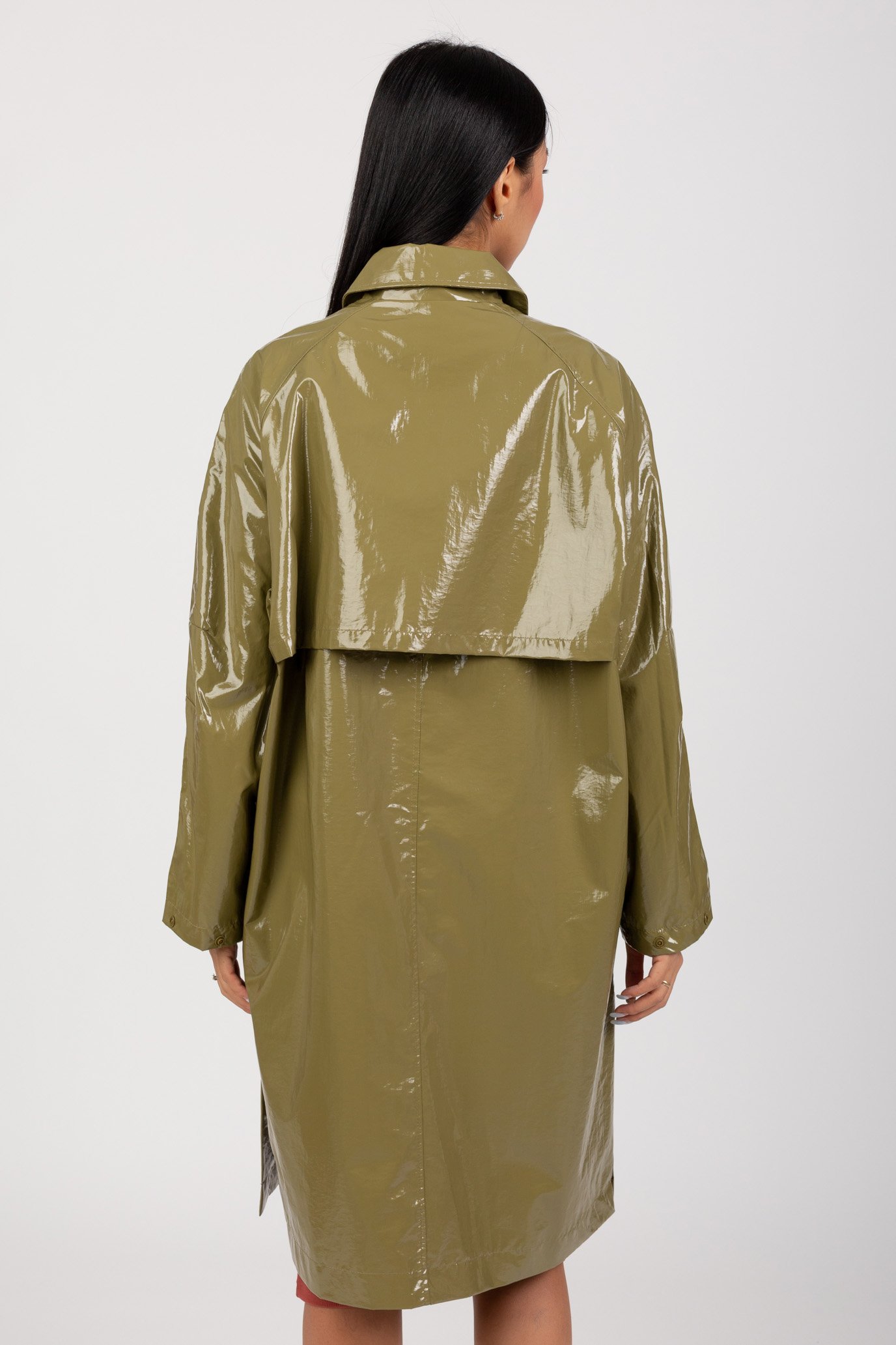 Куртка кожаная COATED LONG JACKET 3