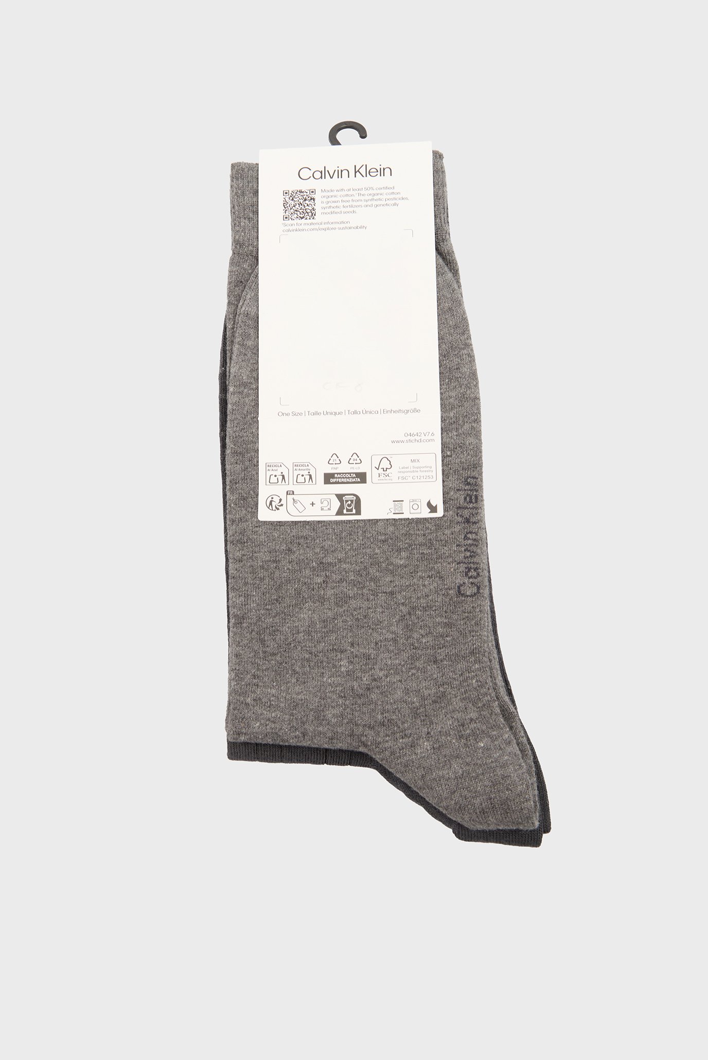 Носки CK MEN SOCK 2P GRIDCalvin Klein Носки CK MEN SOCK 2P GRID 3