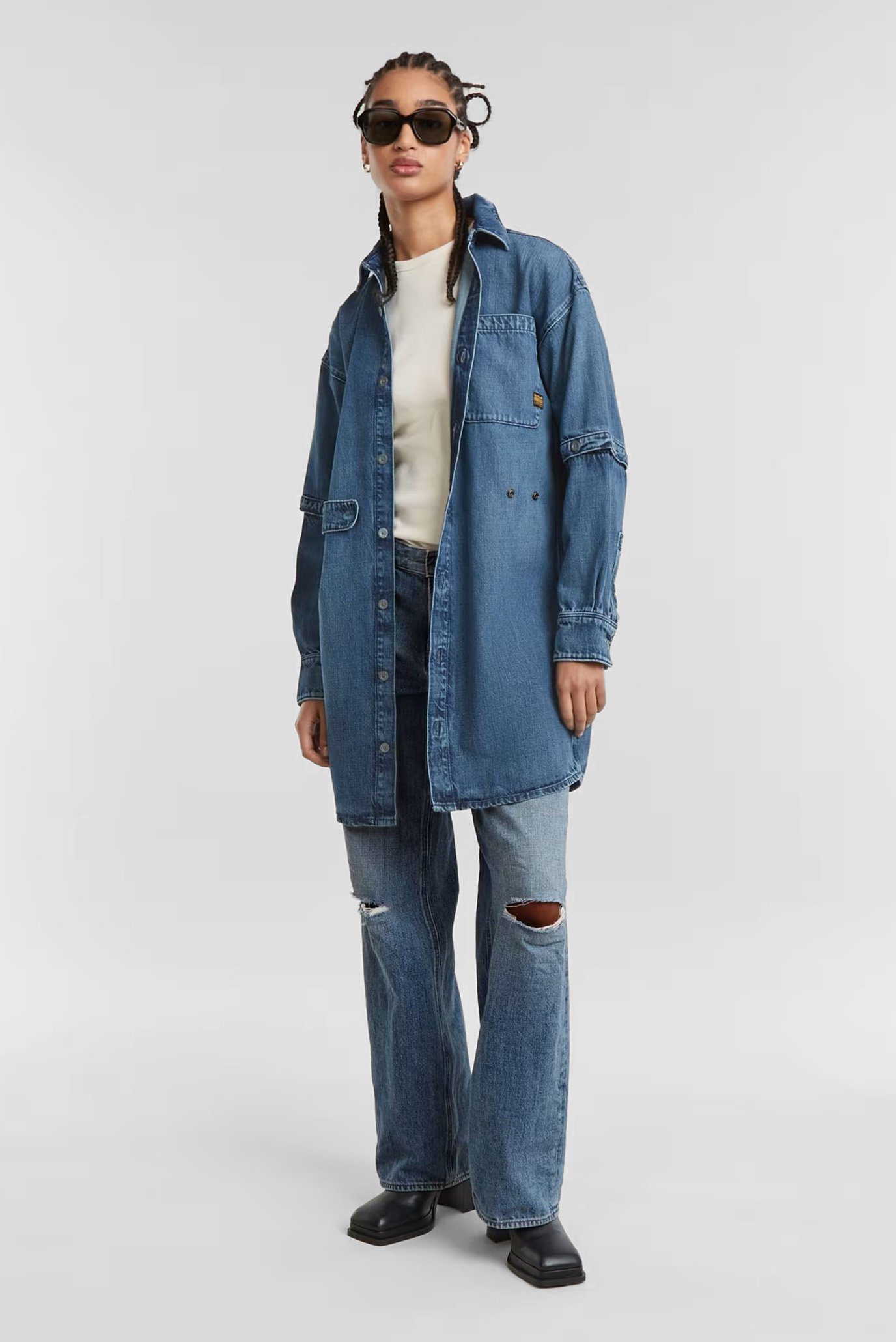 Женское синее джинсовое платье Modular 2