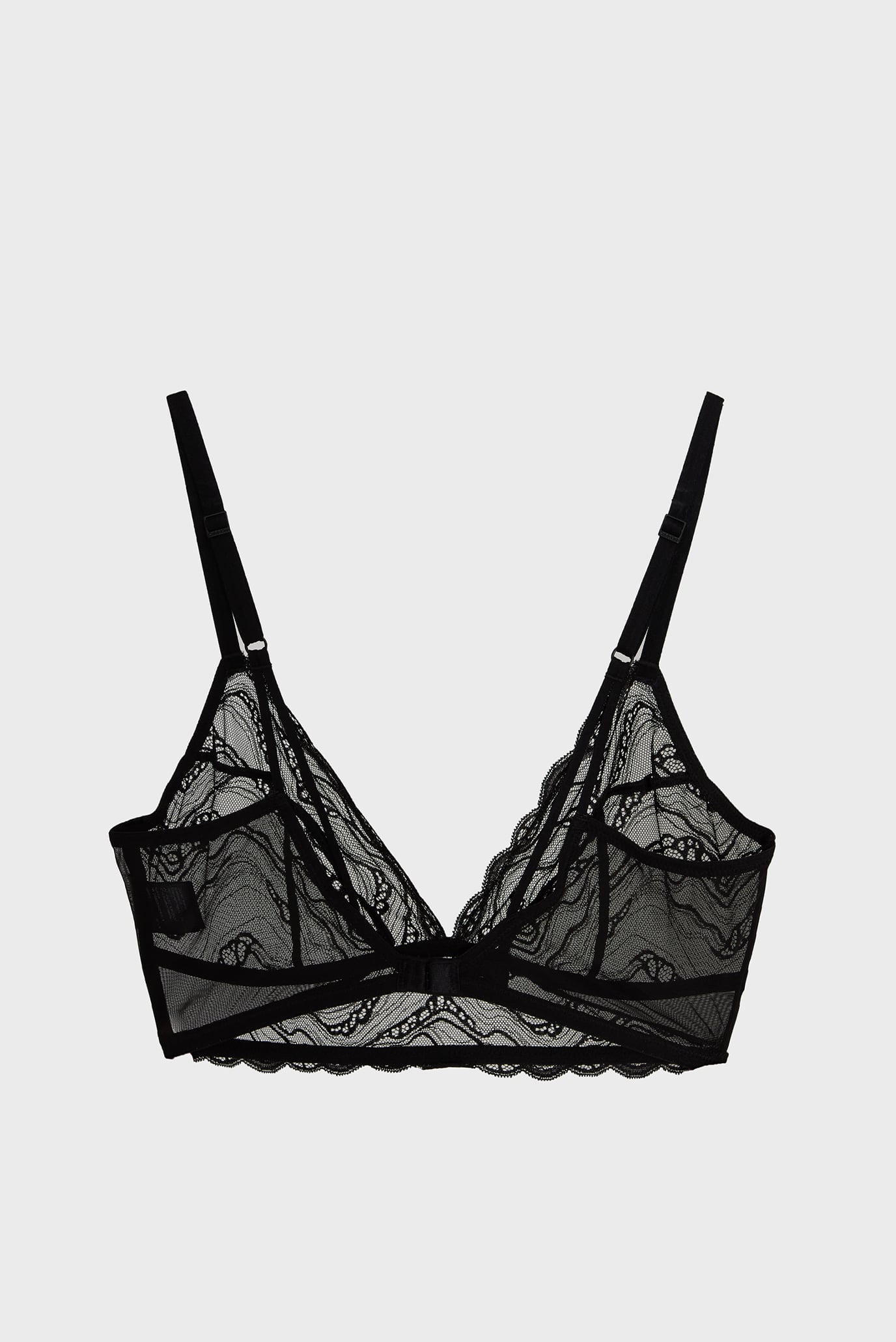 Женский черный бюстгальтер UNLINED TRIANGLE 6