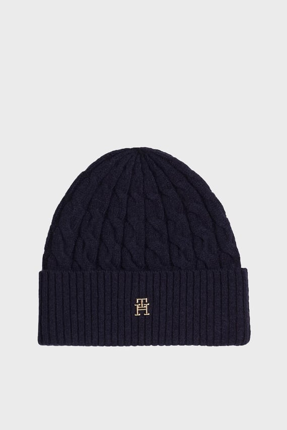 Шапка TH NAVAL CABLE BEANIE Tommy Hilfiger