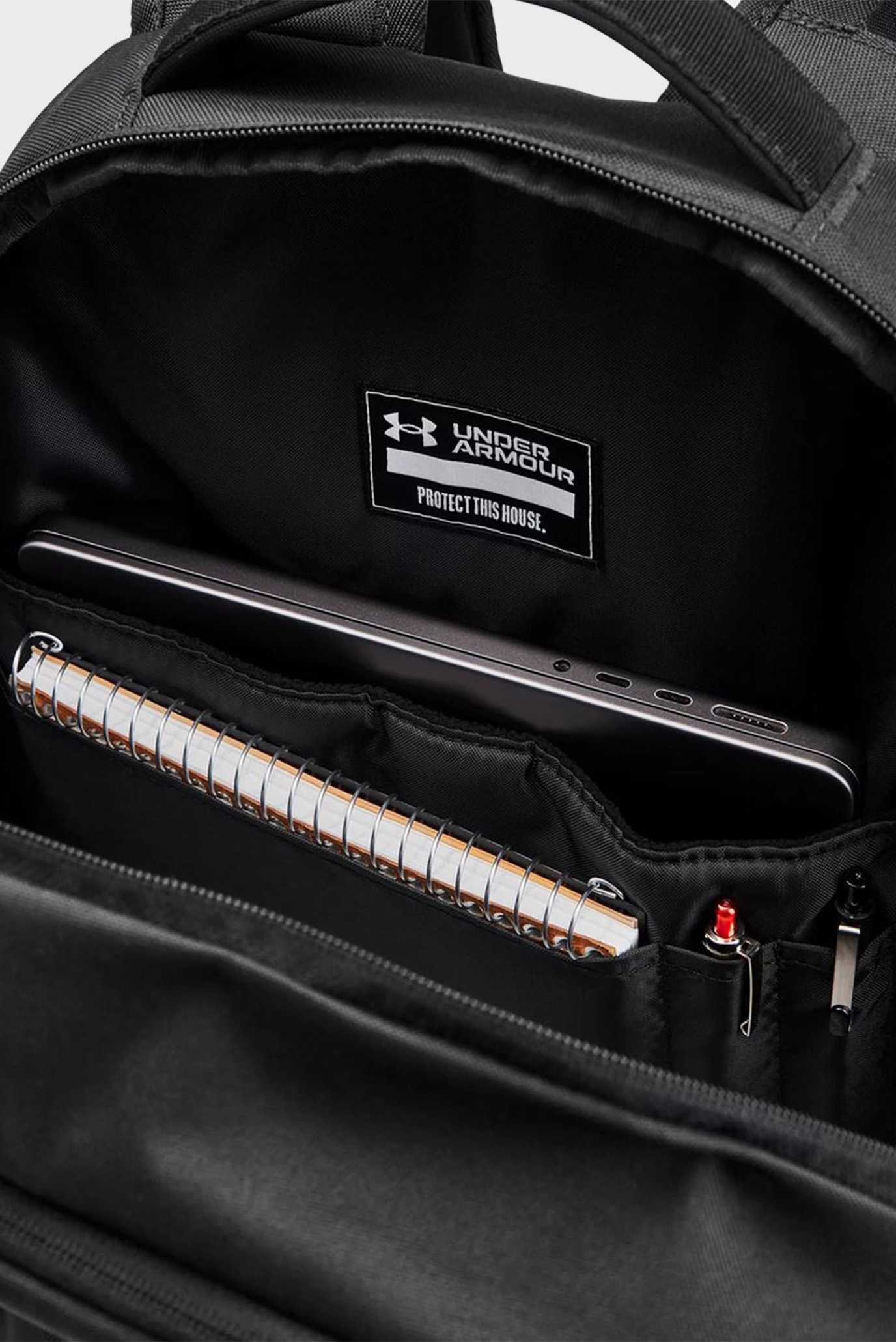 Черный рюкзак UA Hustle 6.0 Pro BP 6