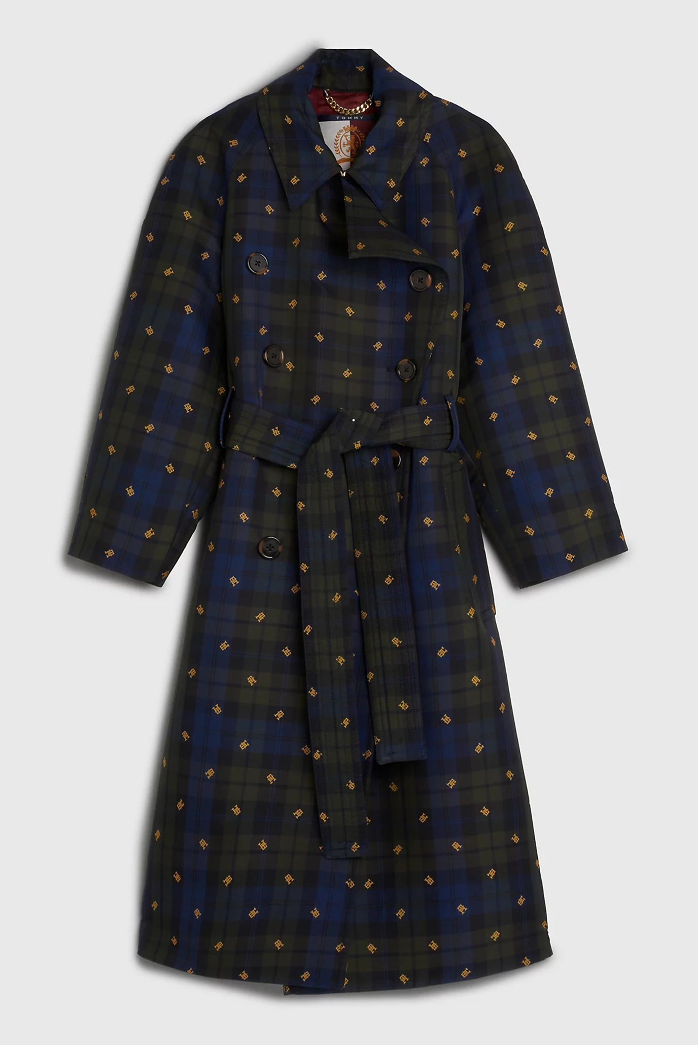 Плащ THL PREPPY MONOGRAM TARTAN COAT 7