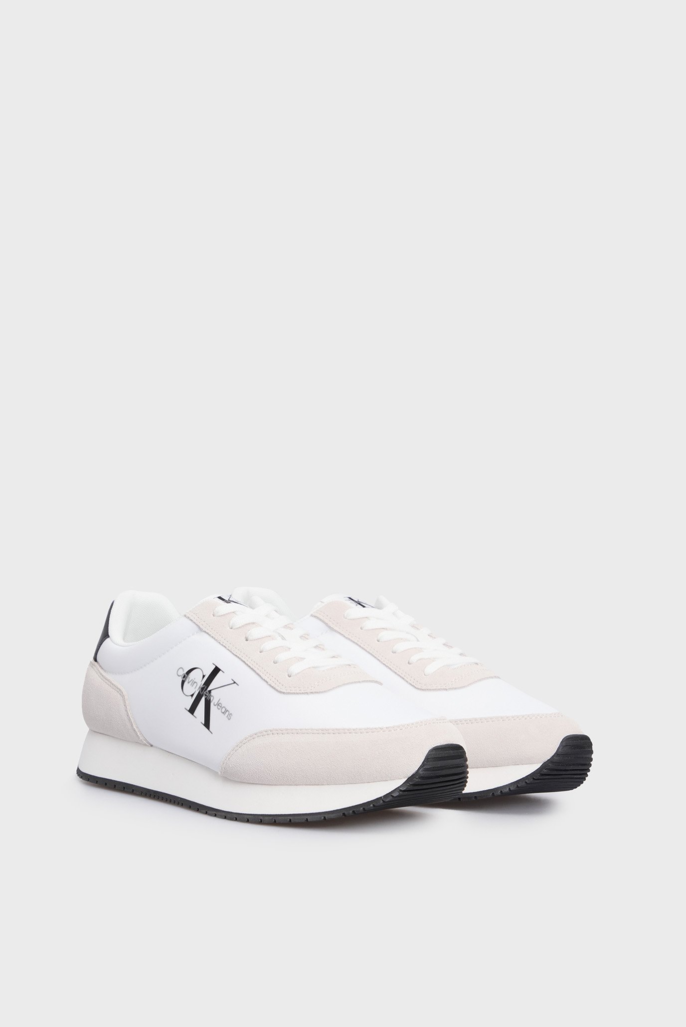 Мужские белые кроссовки RETRO RUNNER LOW LACEUP SU-NY ML Calvin Klein ...