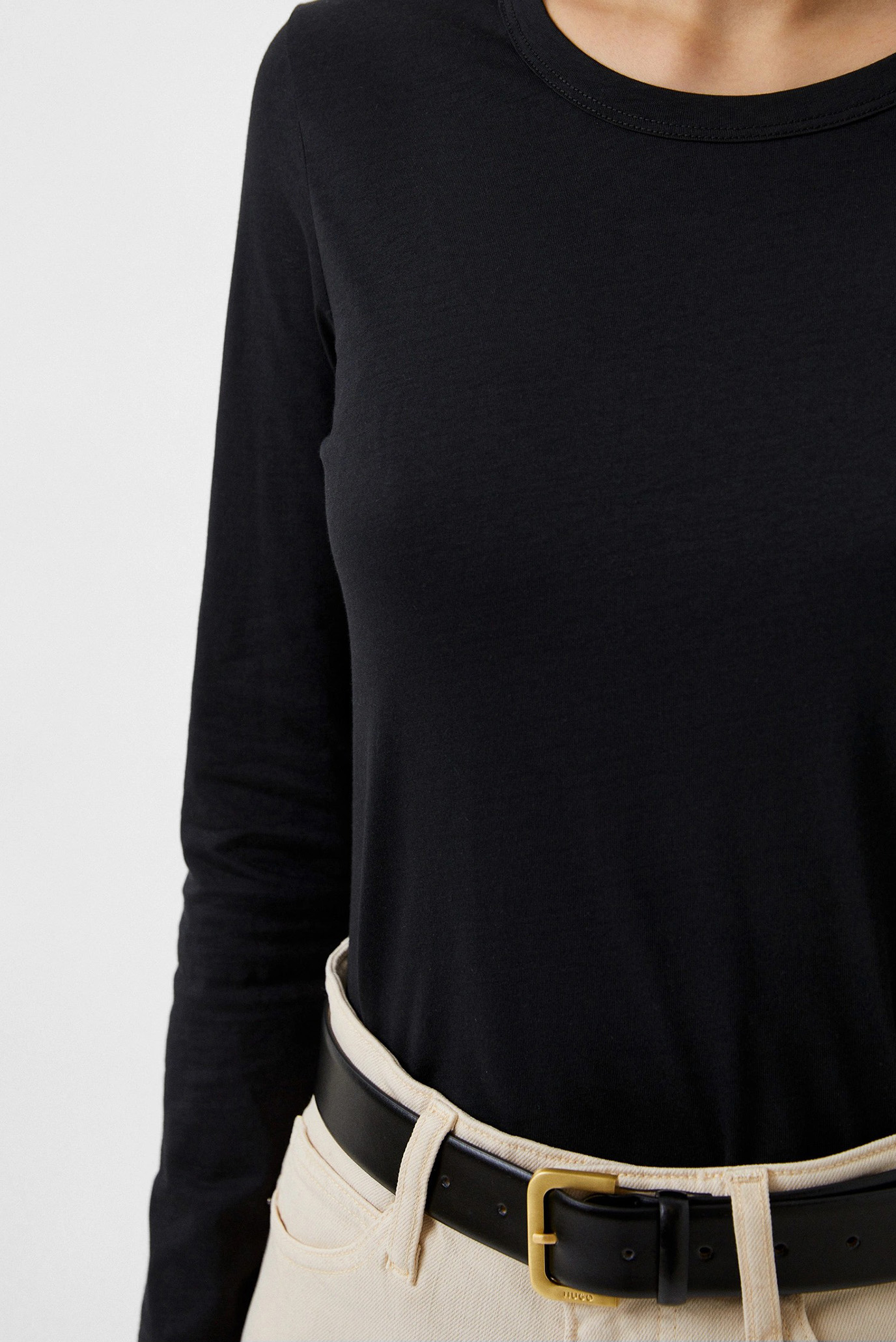 Лонгслив SMOOTH COTTON CREW NECK TEE LS 4