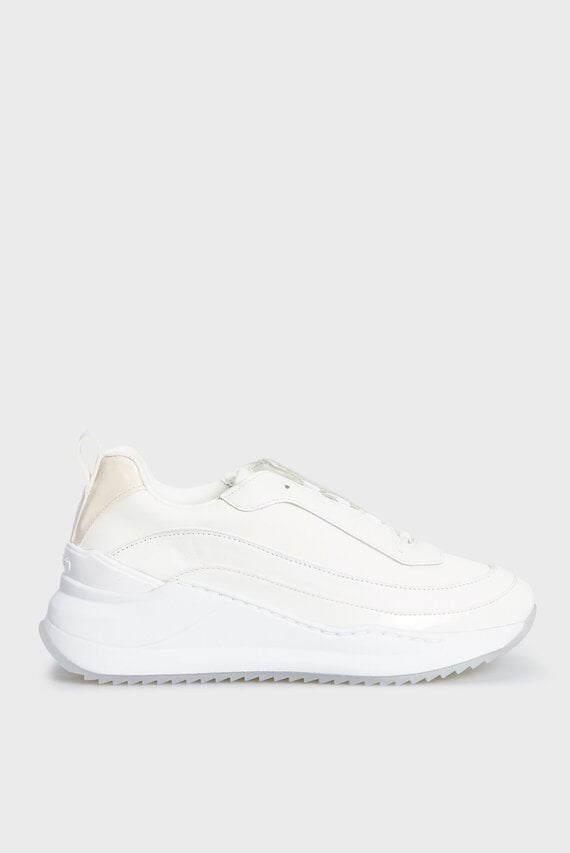 Женские белые кроссовки CHUNKY INTERNAL WEDGE LACE UP