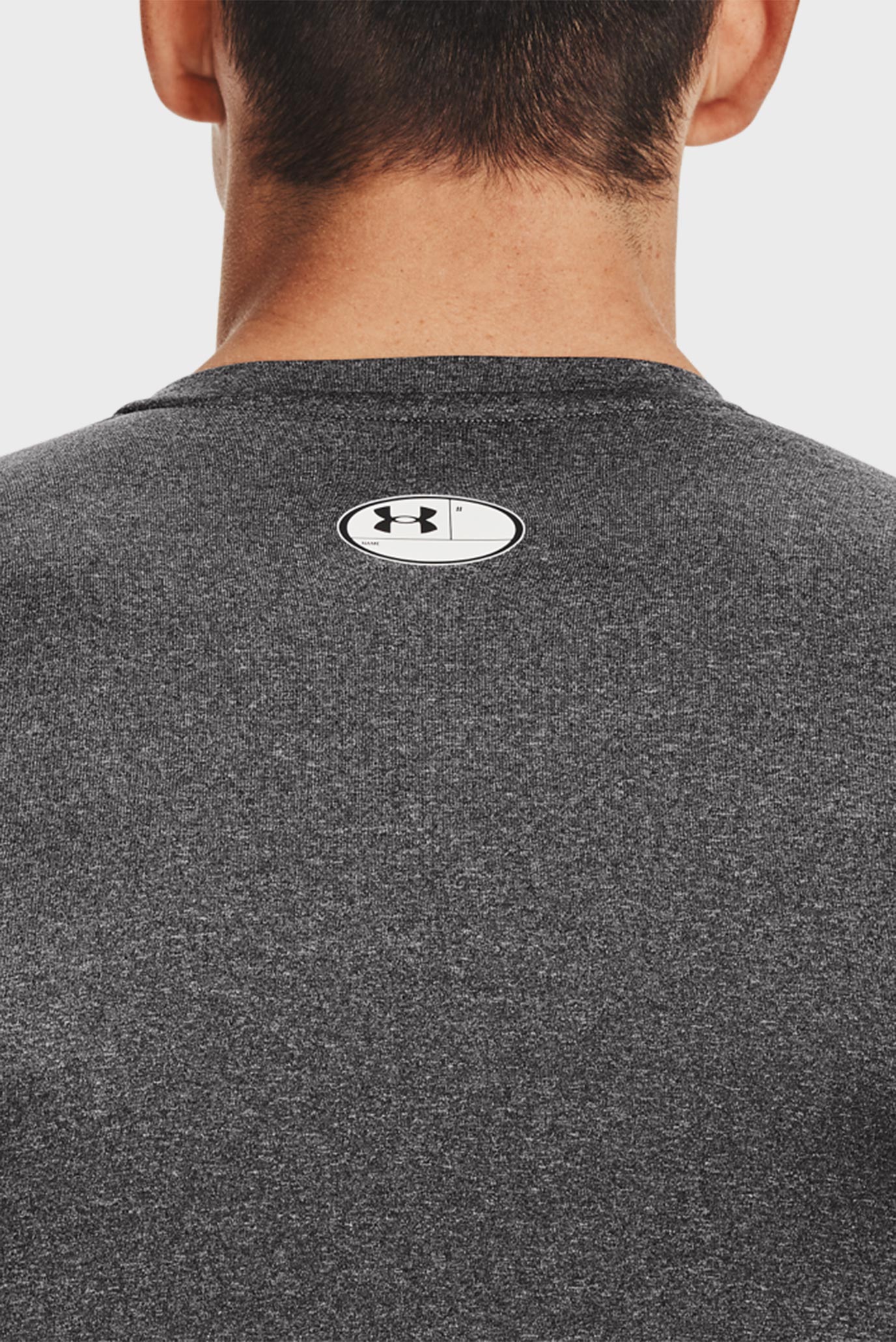 Мужской серый лонгслив UA HG Armour Comp LS 4