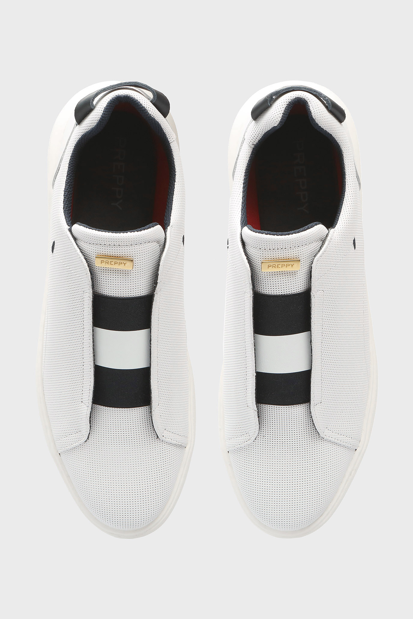 Мужские белые кожаные сникеры Dillard 9