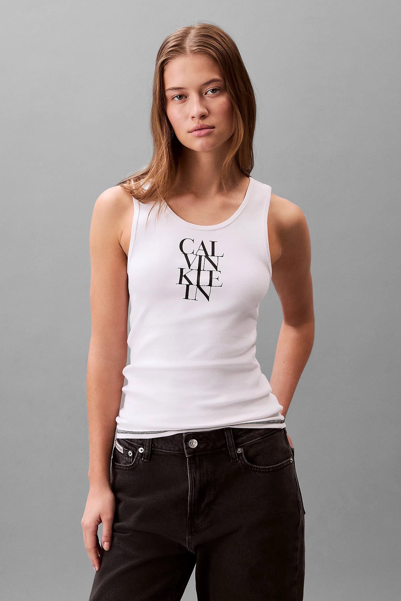 Майка SL COTTON RIB SOLID TANK 1