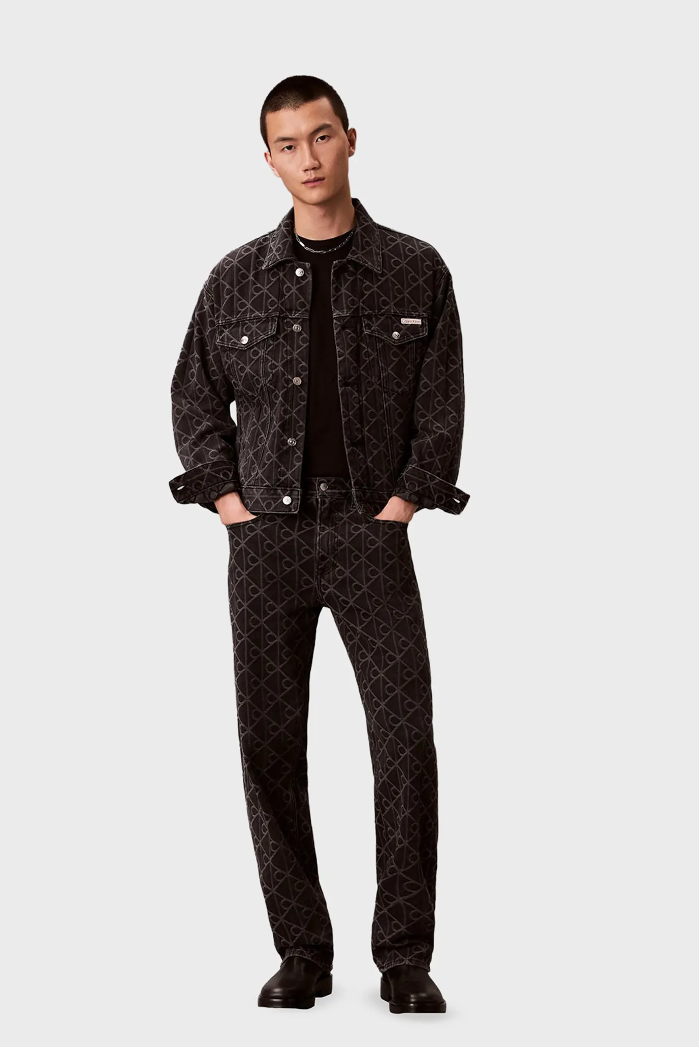 Куртка джинсовая 90S BLACK EMBLEM JACQUARD TRUCKE 2