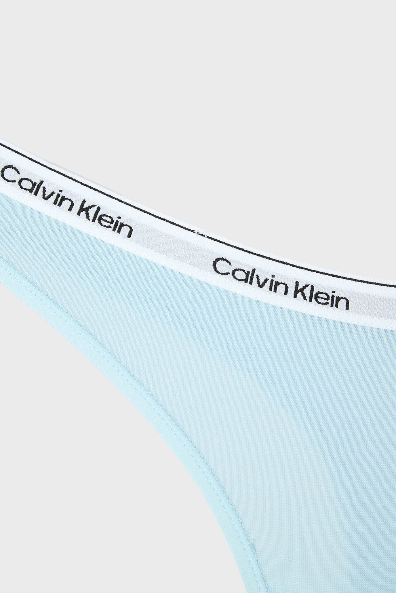 Женские голубые трусики THONG 4