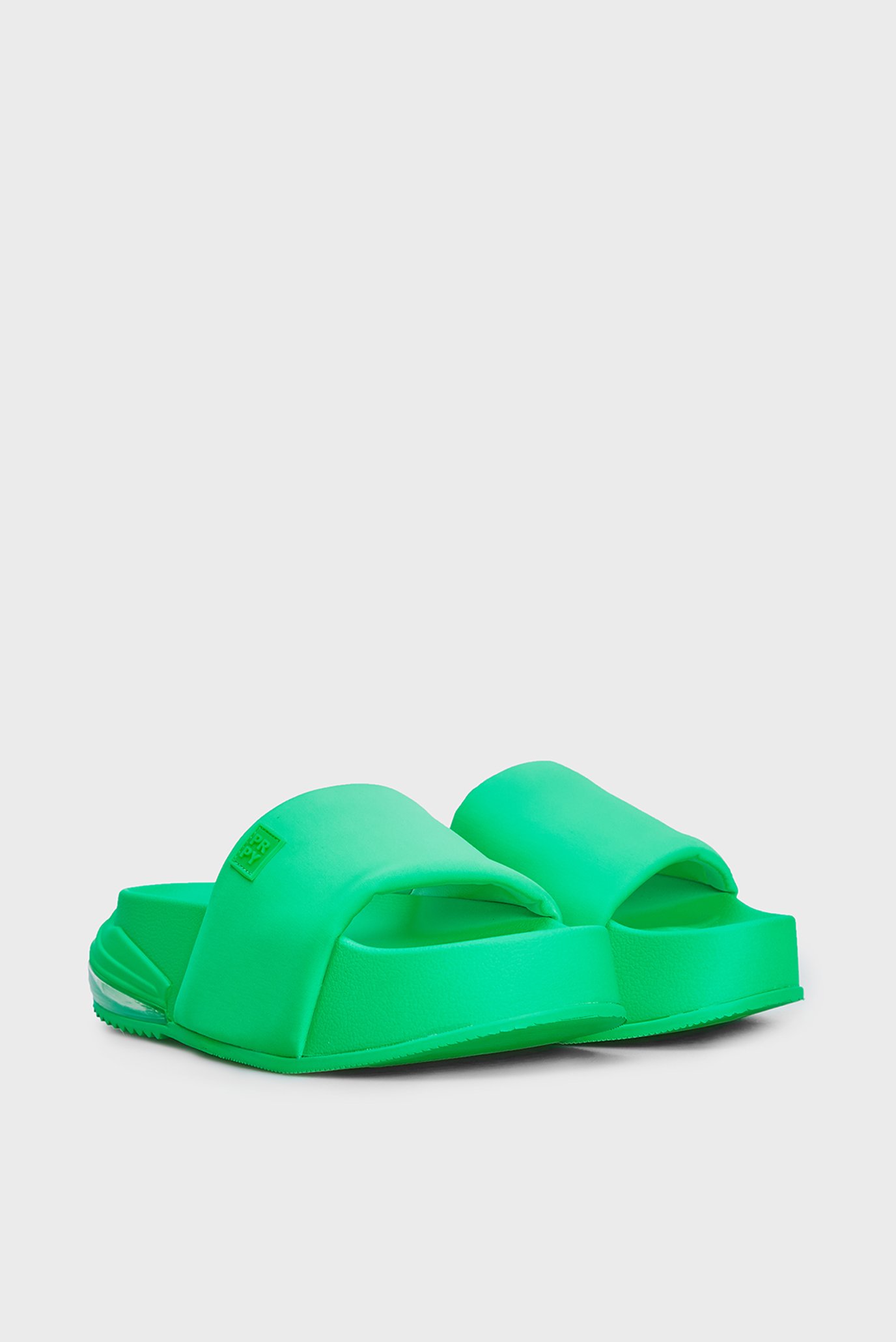 Женские зеленые кожаные слайдеры Addison 3