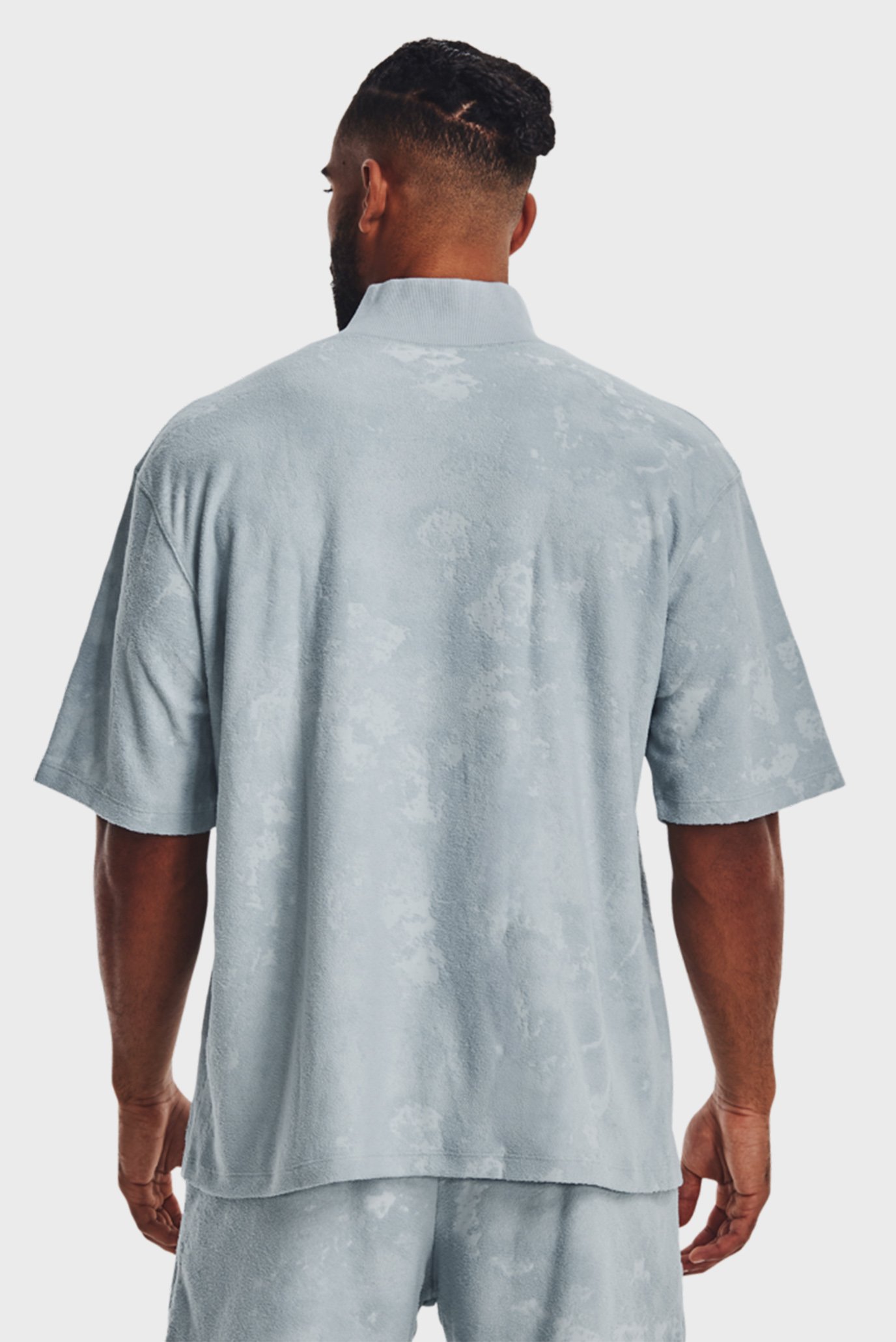 Мужская серая спортивная кофта UA Journey Terry 1 4 Zip 3