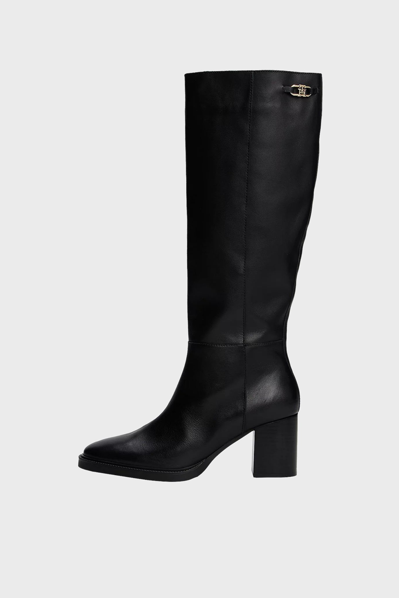 Сапоги STACKED HEEL LEATHER LONG BOOT 5