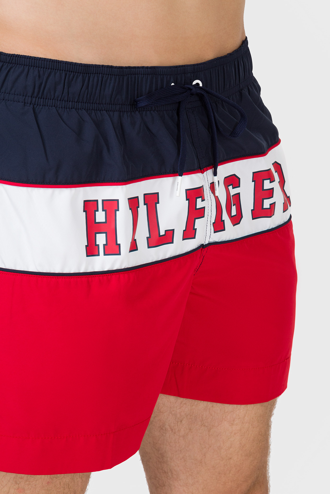 Мужские красные плавательные шорты 6