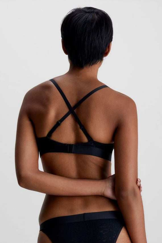 Женский черный бюстгальтер UNLINED TRIANGLE