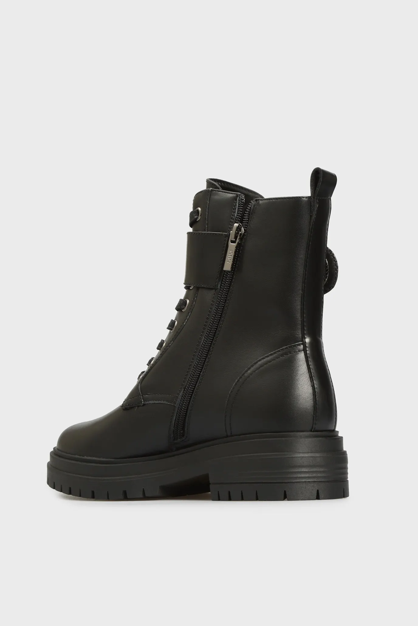 Женские черные кожаные ботинки Delaney 9