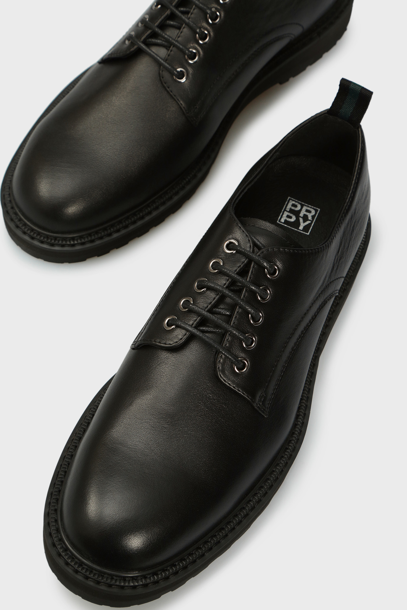Мужские черные кожаные дерби Paco 7