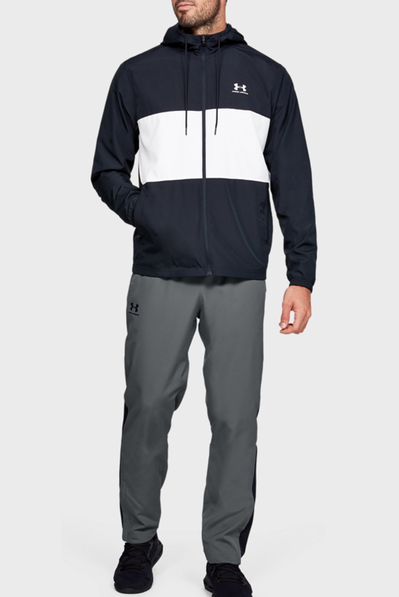 Мужские серые спортивные брюки UA VITAL WOVEN PANTSUnder Armour Мужские серые спортивные брюки UA VITAL WOVEN PANTS 10