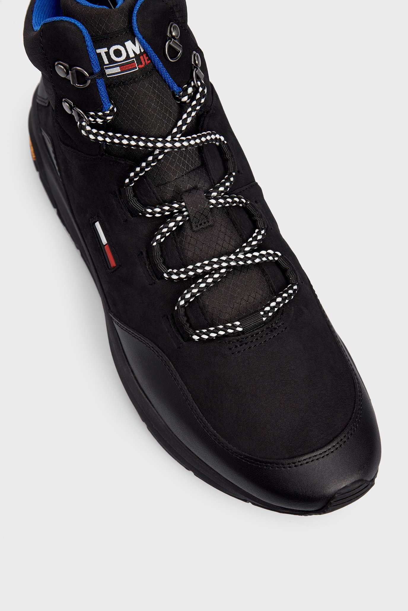 Мужские черные кожаные хайтопы HYBRID 4