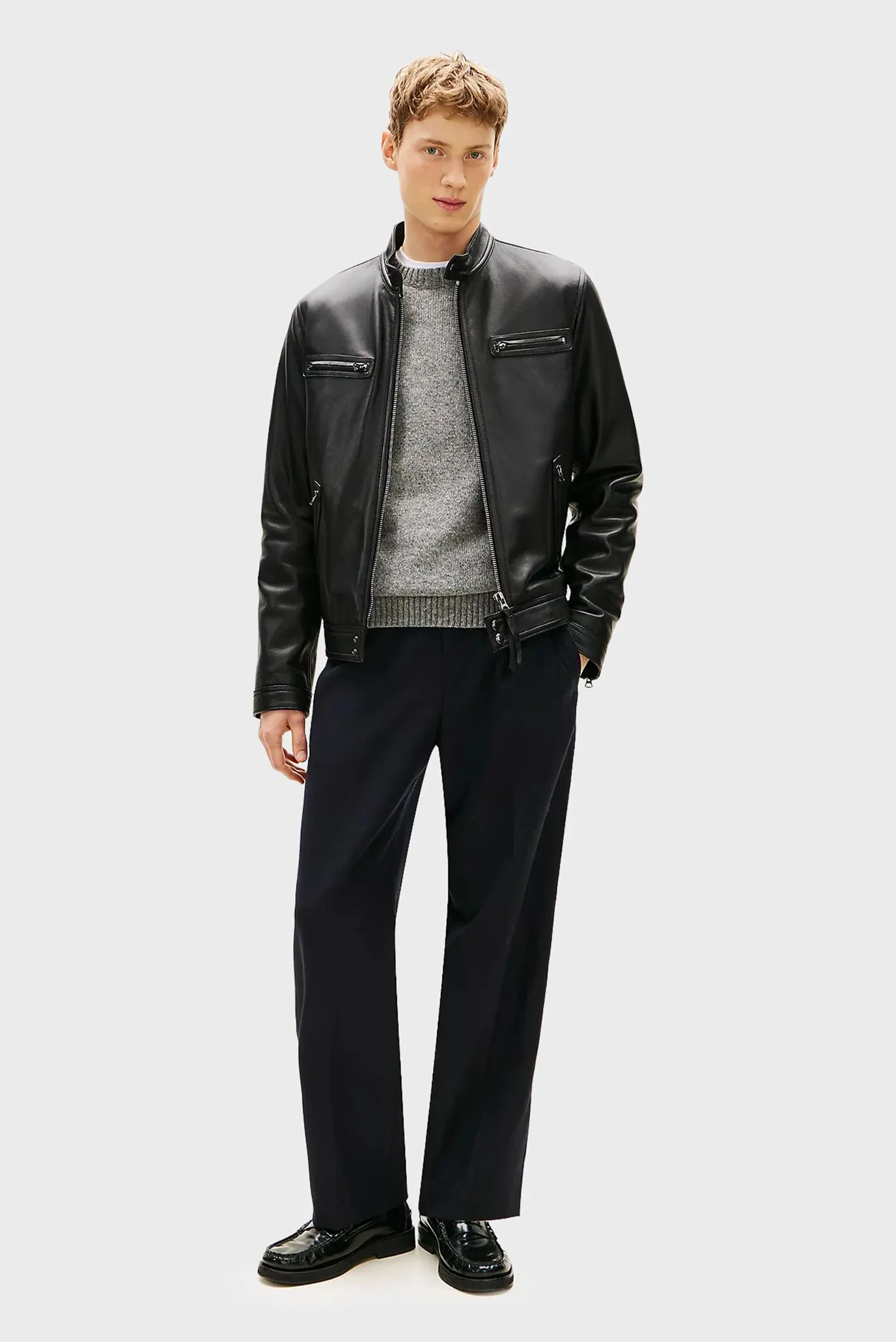 Лонгслив LEATHER CAFE RACER 2