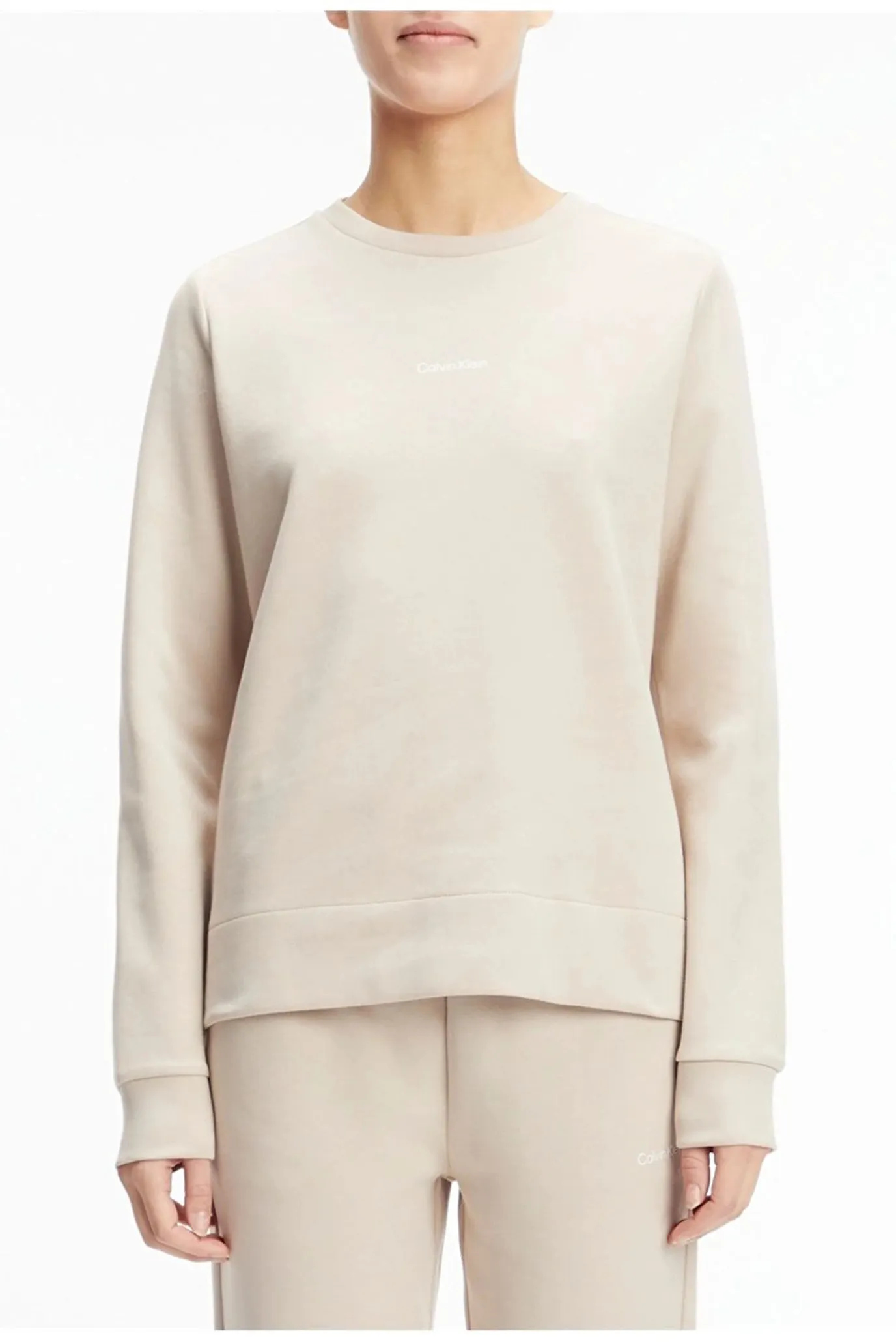 Женский бежевый свитшот MICRO LOGO ESS 3