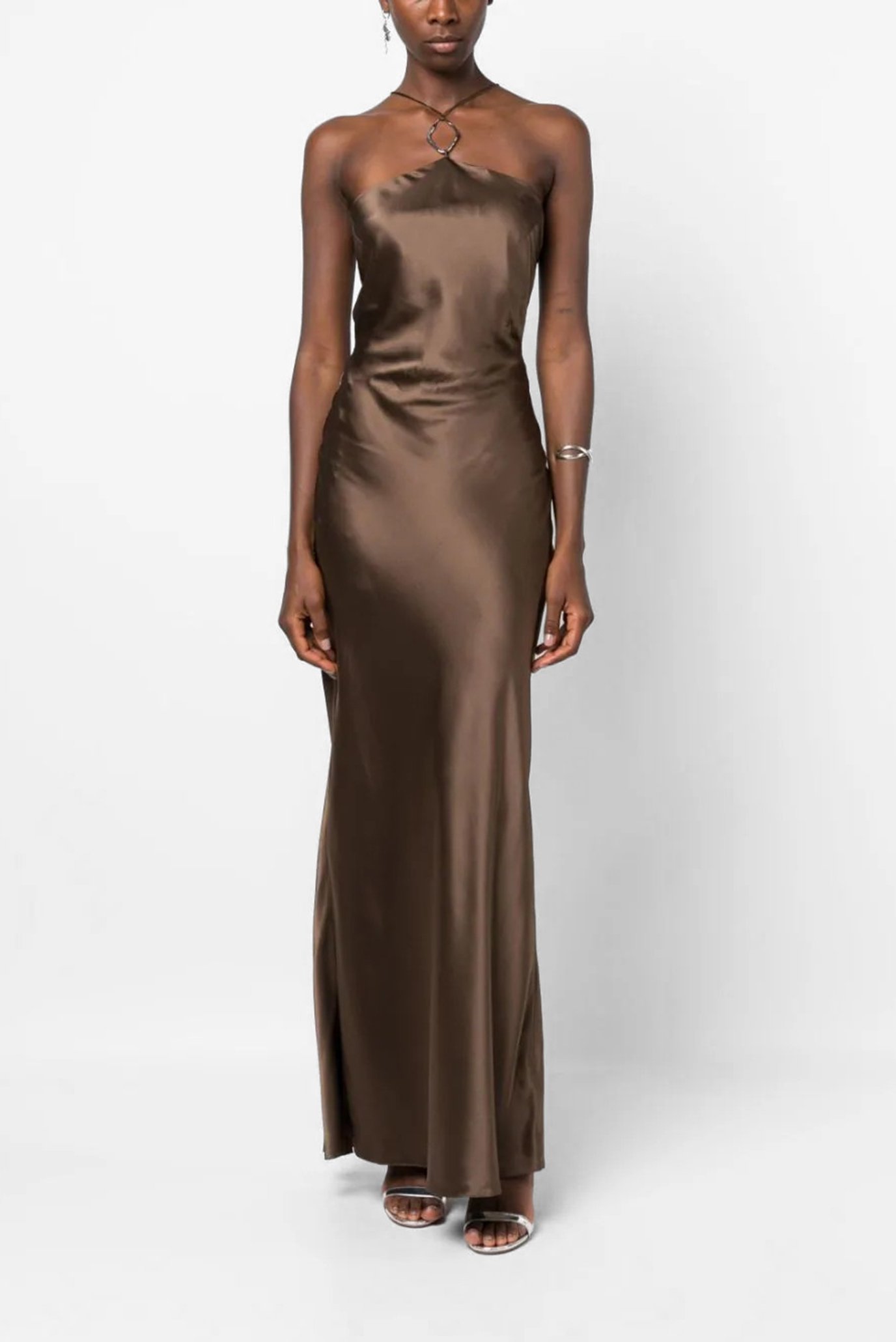 Платье SILK HALTERNECK SLIP MAXI DRESSCalvin Klein Платье SILK HALTERNECK SLIP MAXI DRESS 2
