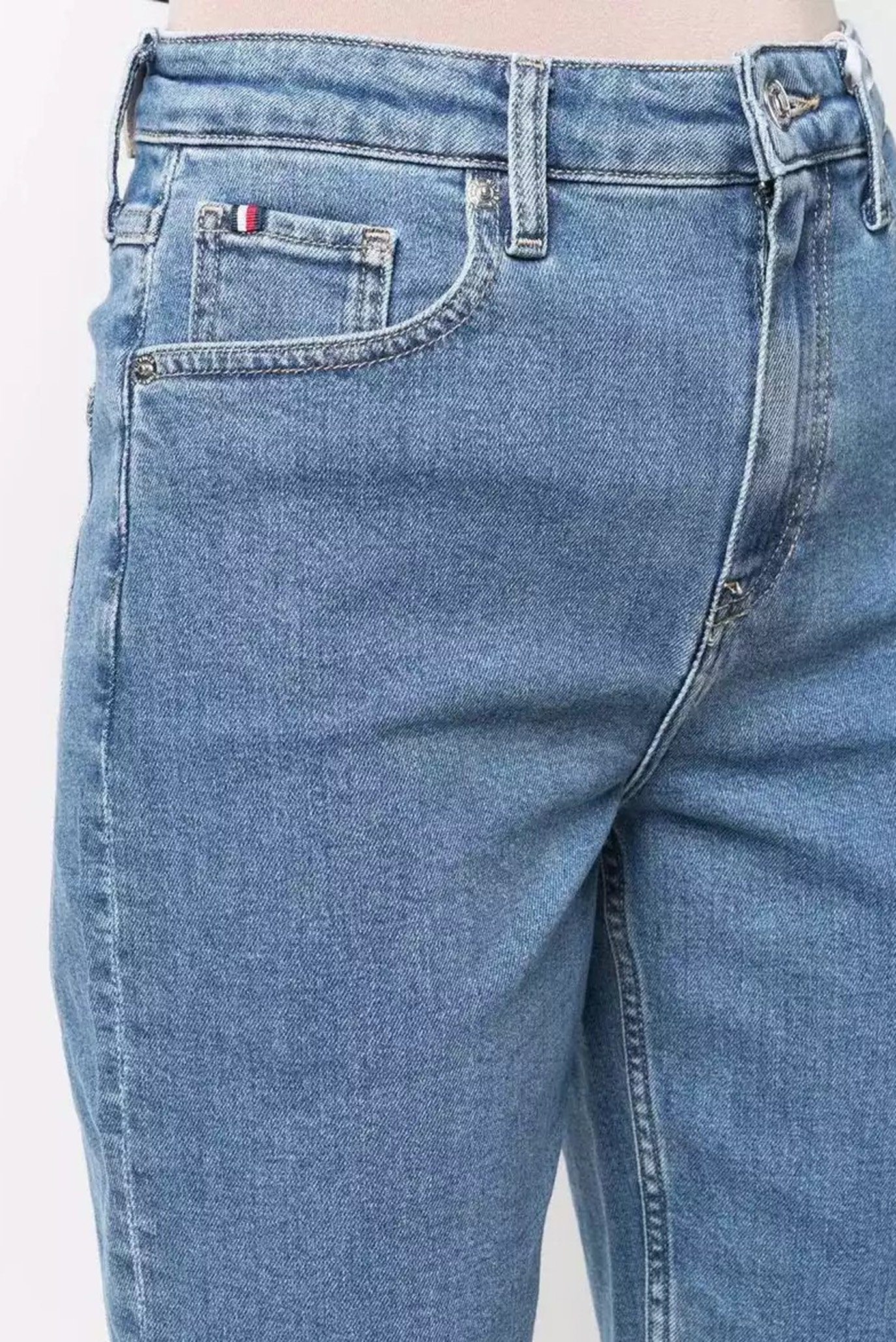 Женские синие джинсовые шорты DNM CLASSIC STRAIGHT SHORT AURATommy Hilfiger Женские синие джинсовые шорты DNM CLASSIC STRAIGHT SHORT AURA 8