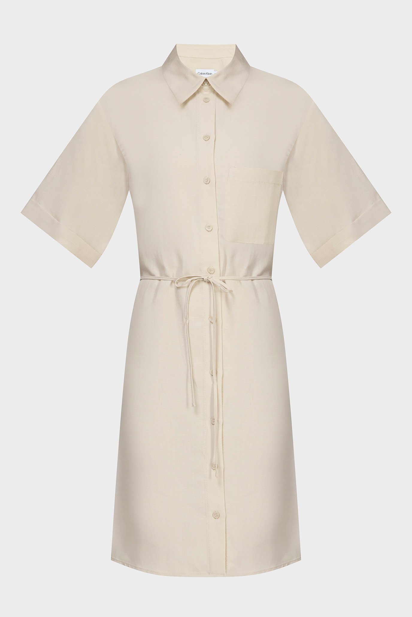 Платье/LINEN BLEND RELAXED SHIRT DRESS 1