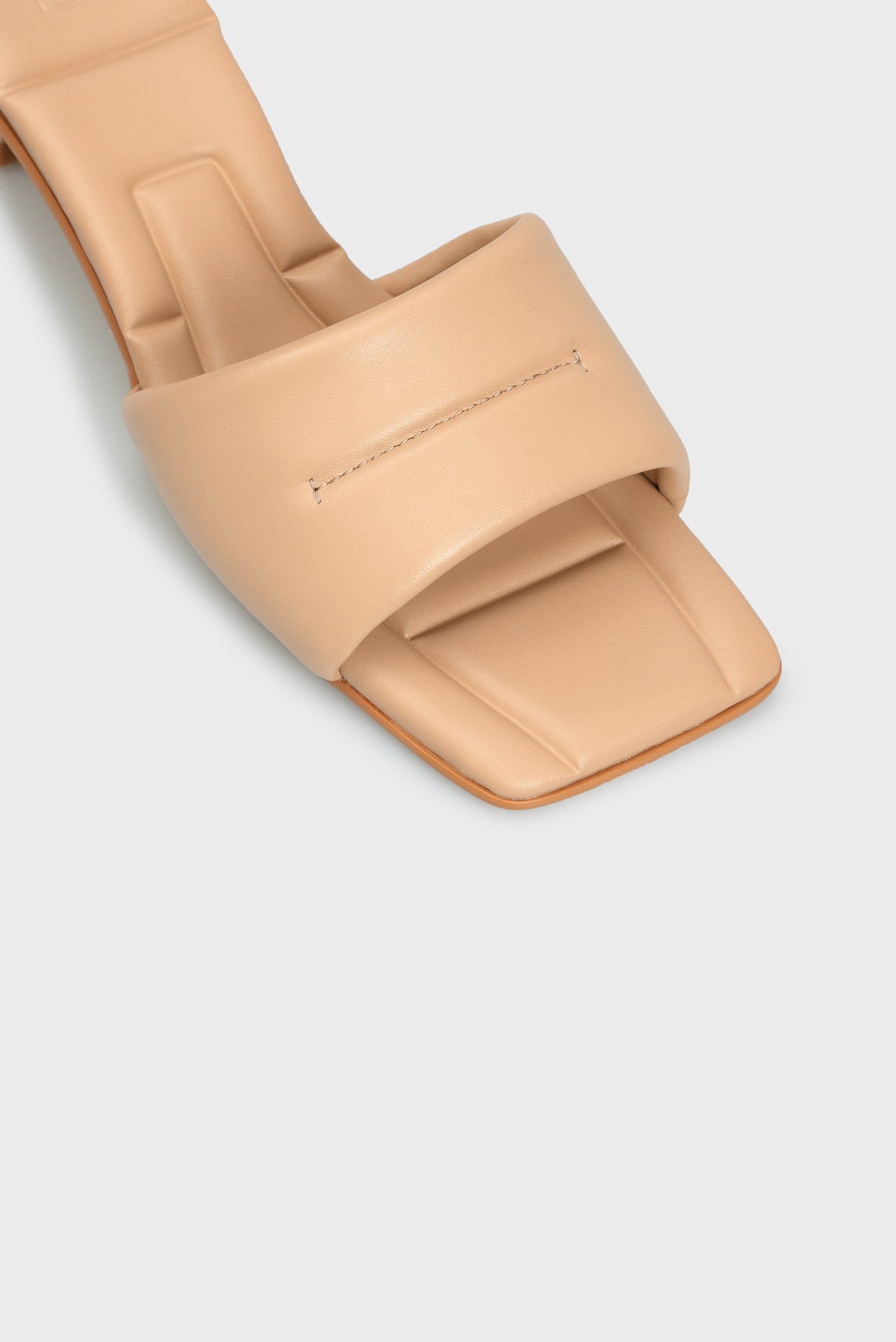 Женские бежевые кожаные мюли Florentia 8