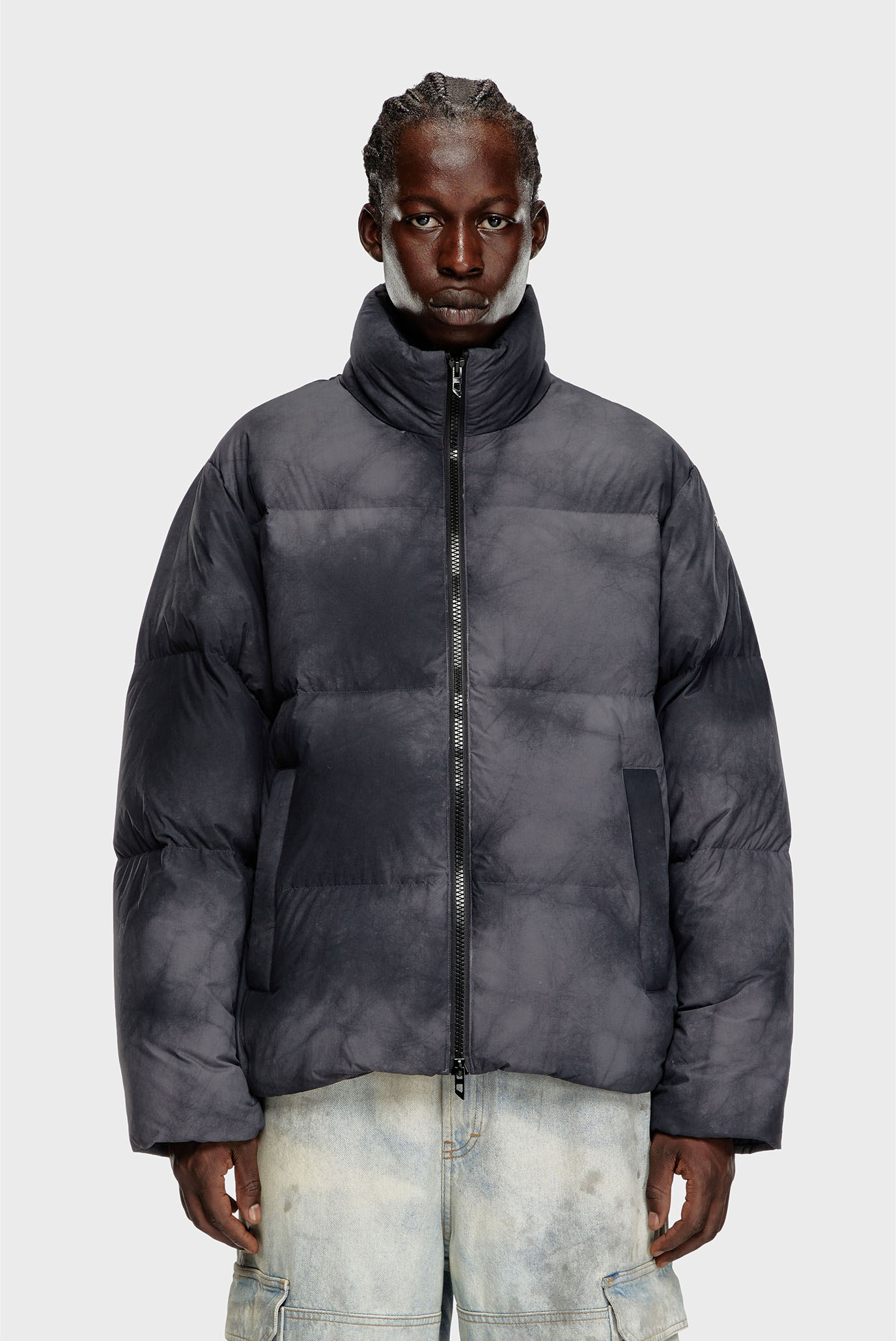 Темно-серый пуховик W-RAVEEL (унисекс) 3