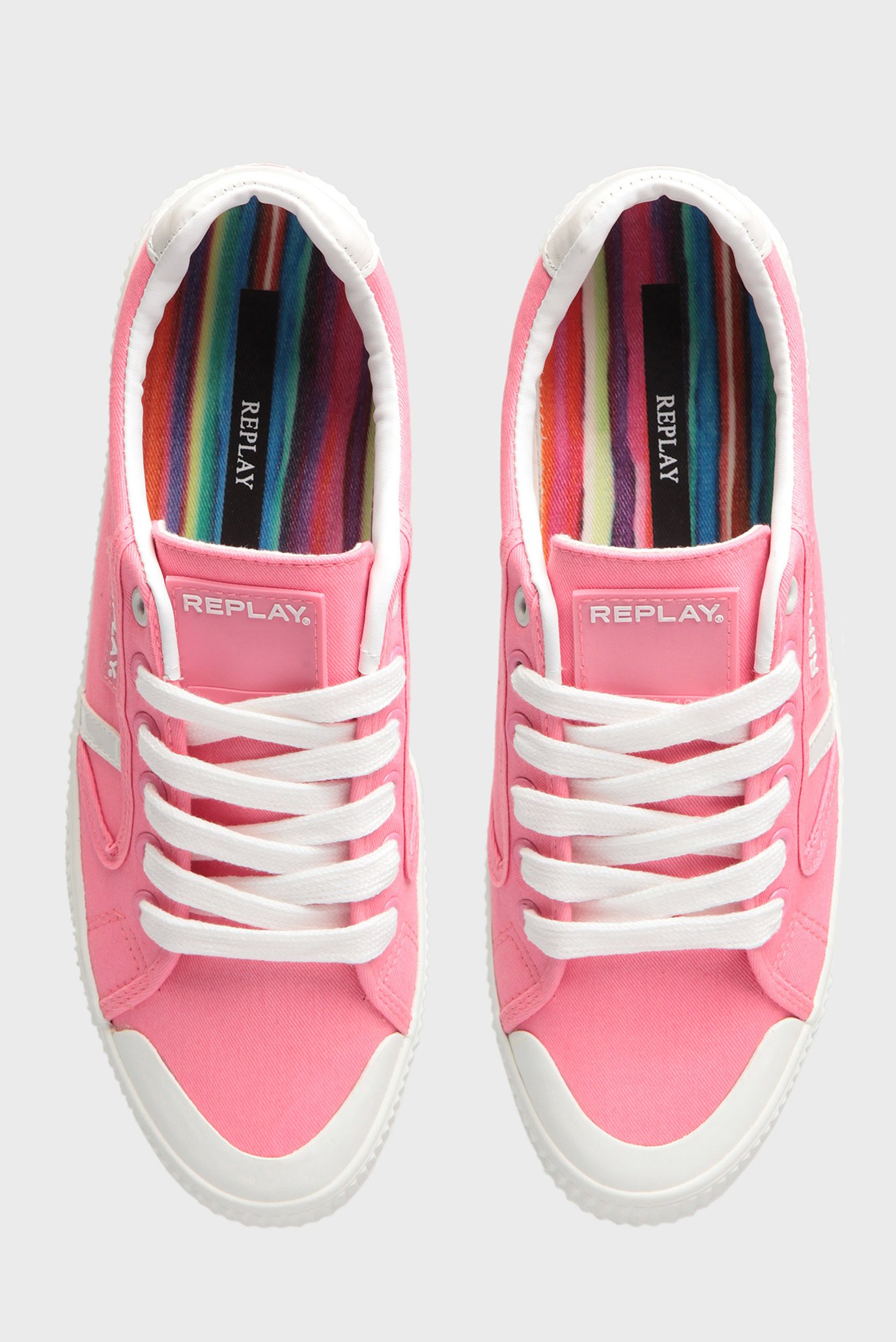 Женские розовые кеды 3