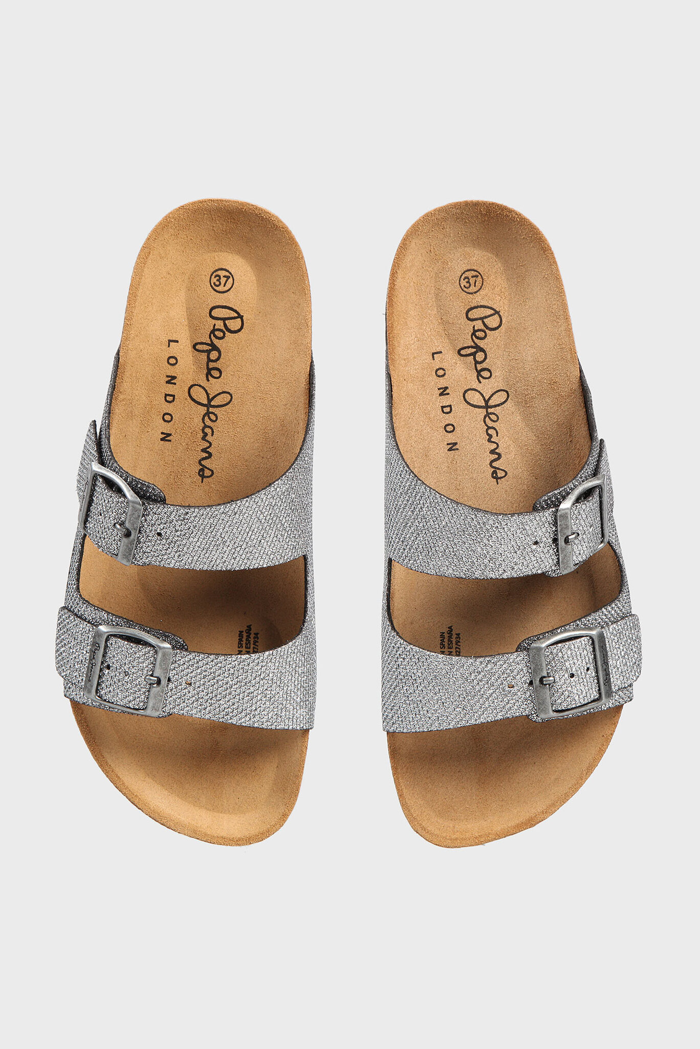 Женские серебристые сандалии 3